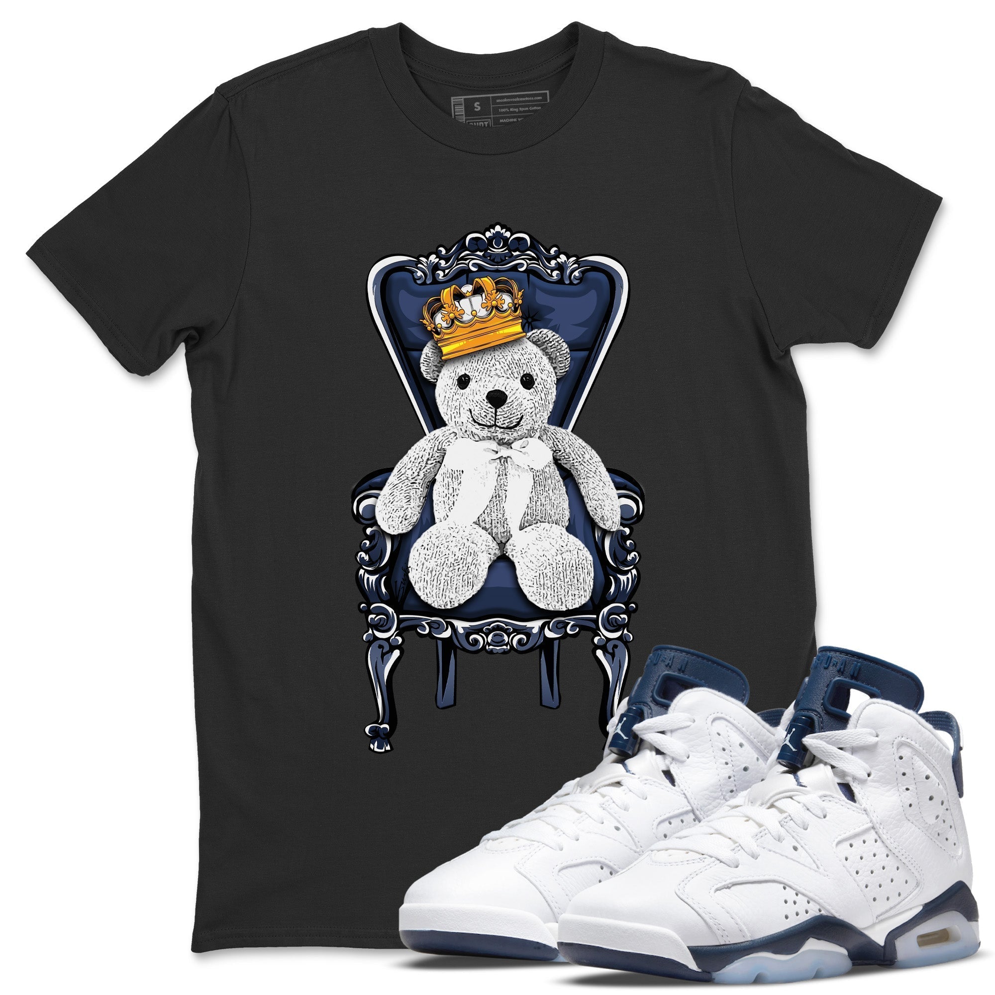 Royal Bear Unisex Tops - Air Jordan 6 Midnight Navy