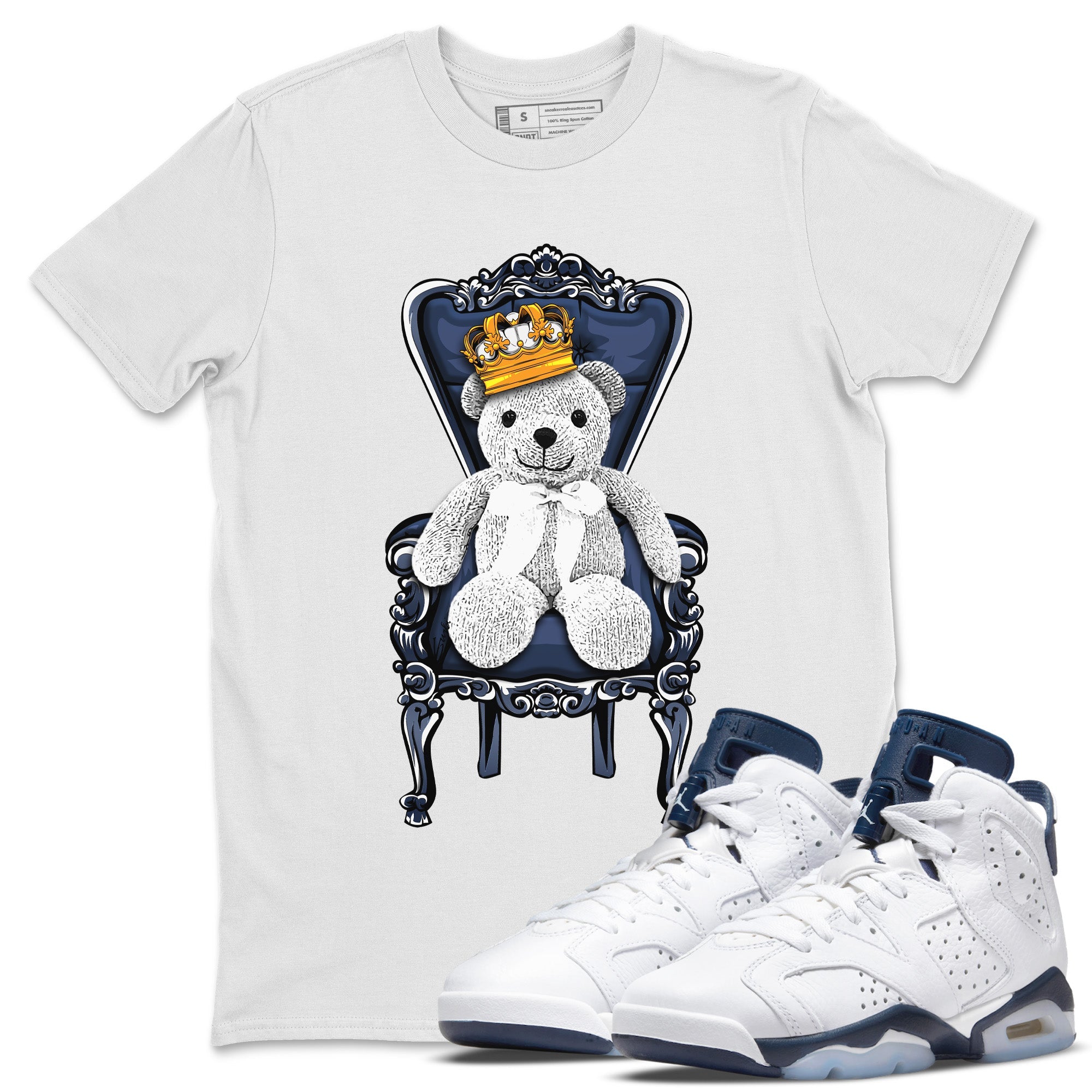 Royal Bear Unisex Tops - Air Jordan 6 Midnight Navy