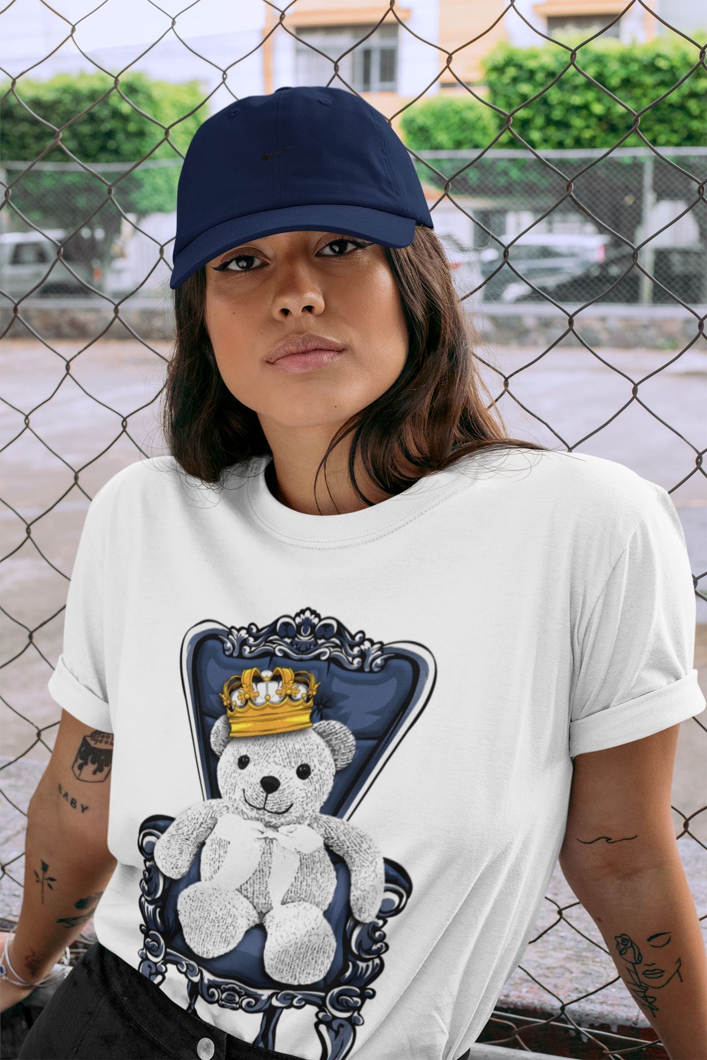Royal Bear Unisex Tops - Air Jordan 6 Midnight Navy