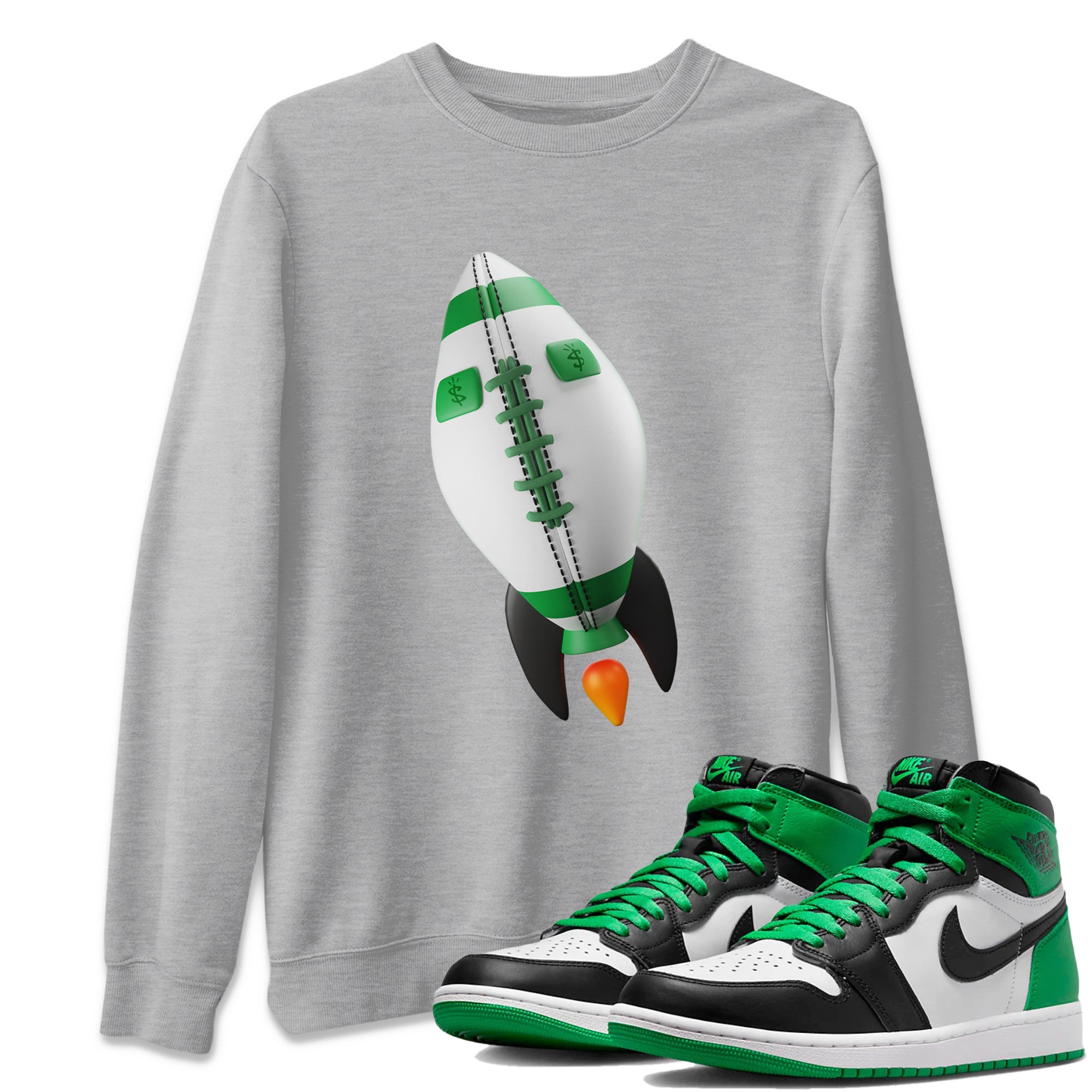 Rugby Rocket Unisex Tops - Air Jordan 1 Celtics