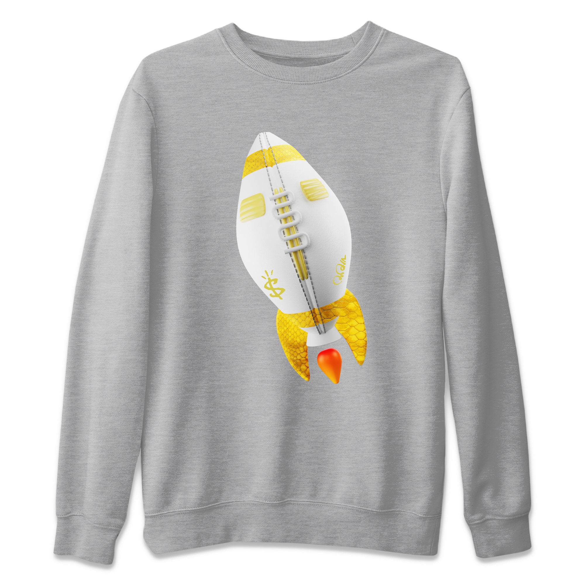 Rugby Rocket Unisex Tops - Air Jordan 11 Yellow Python