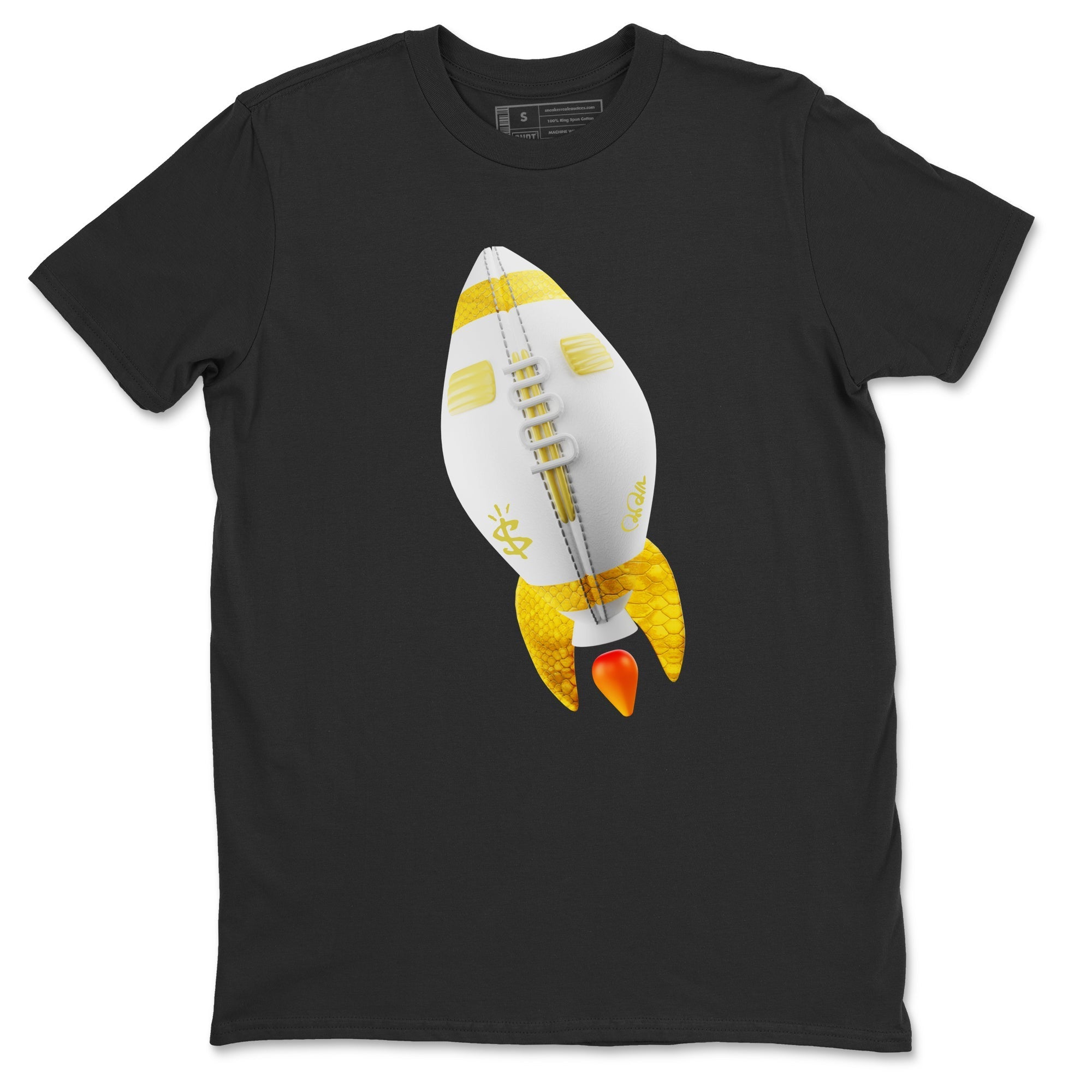 Rugby Rocket Unisex Tops - Air Jordan 11 Yellow Python