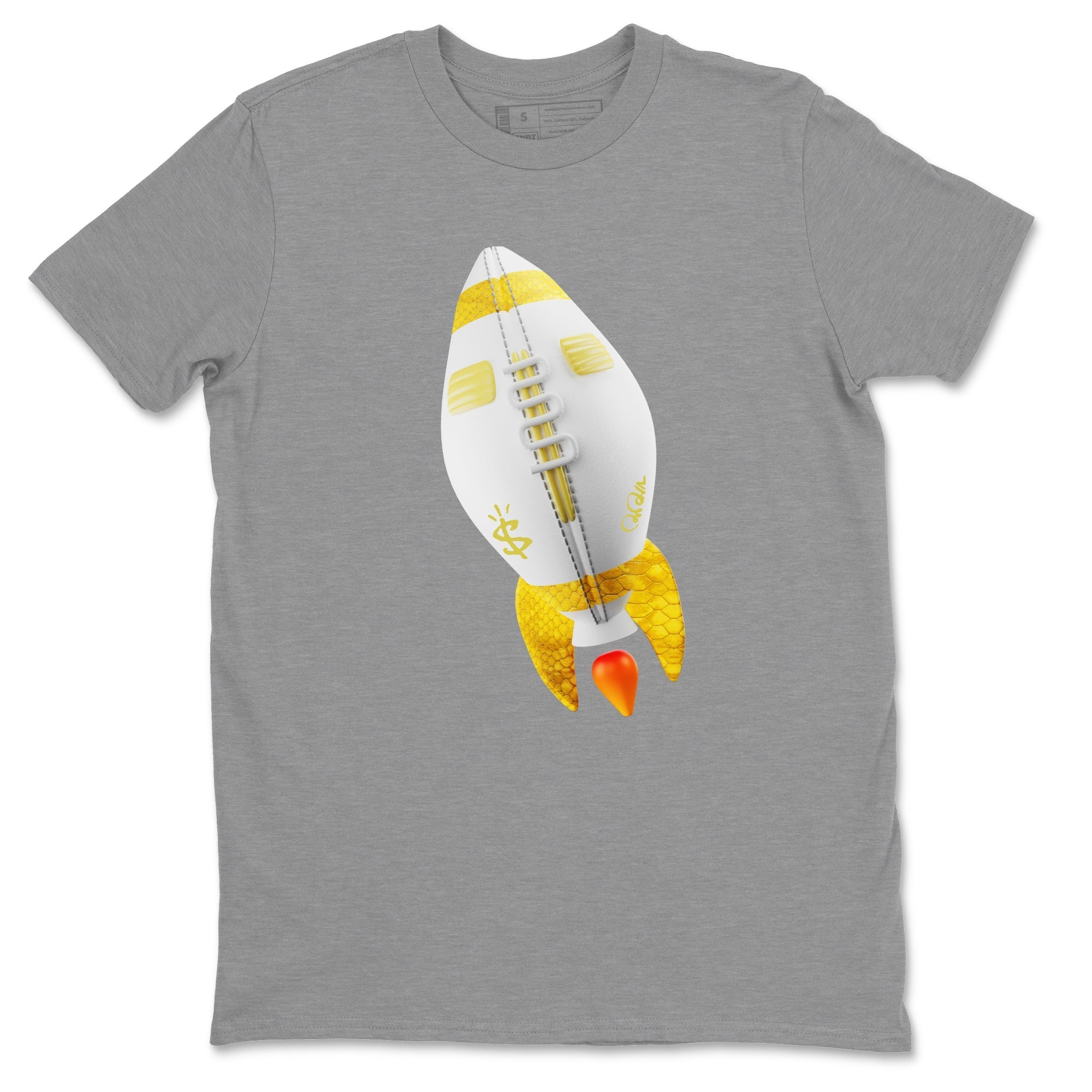 Rugby Rocket Unisex Tops - Air Jordan 11 Yellow Python