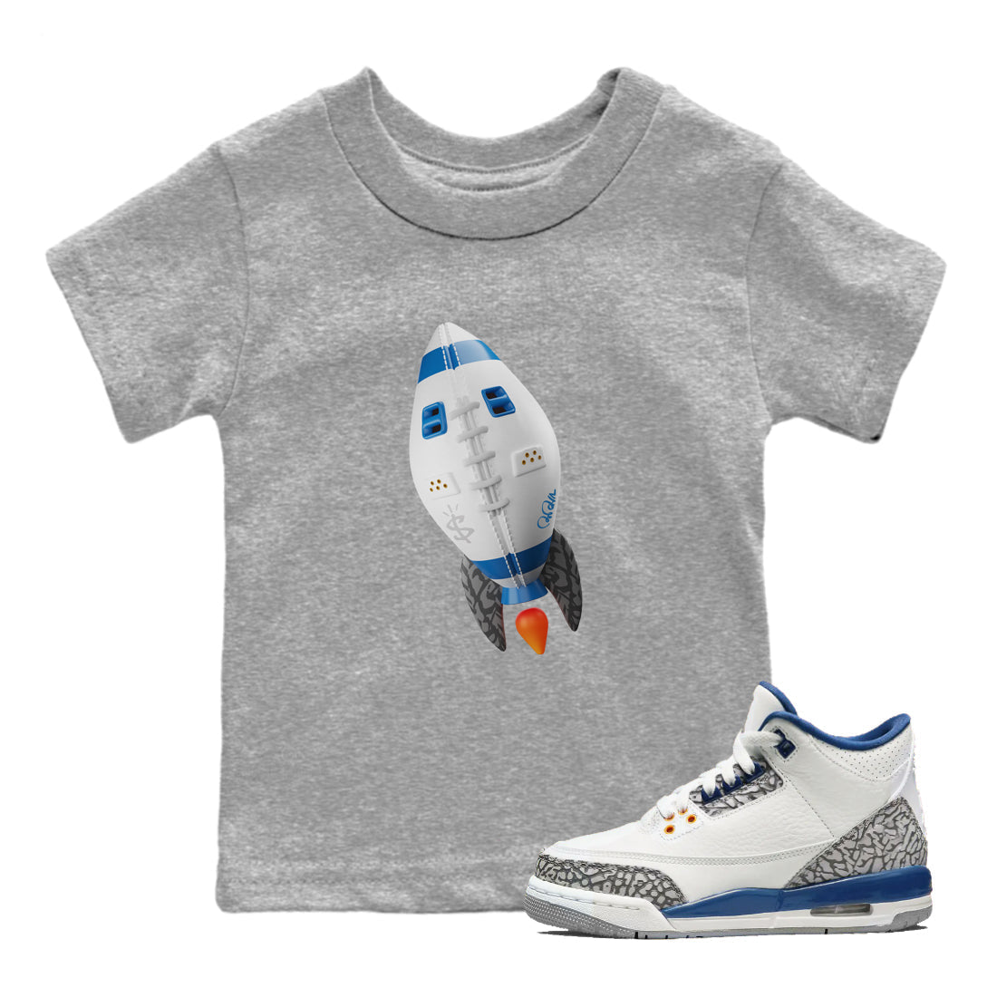Rugby Rocket Kids Tops - Air Jordan 3 Wizards