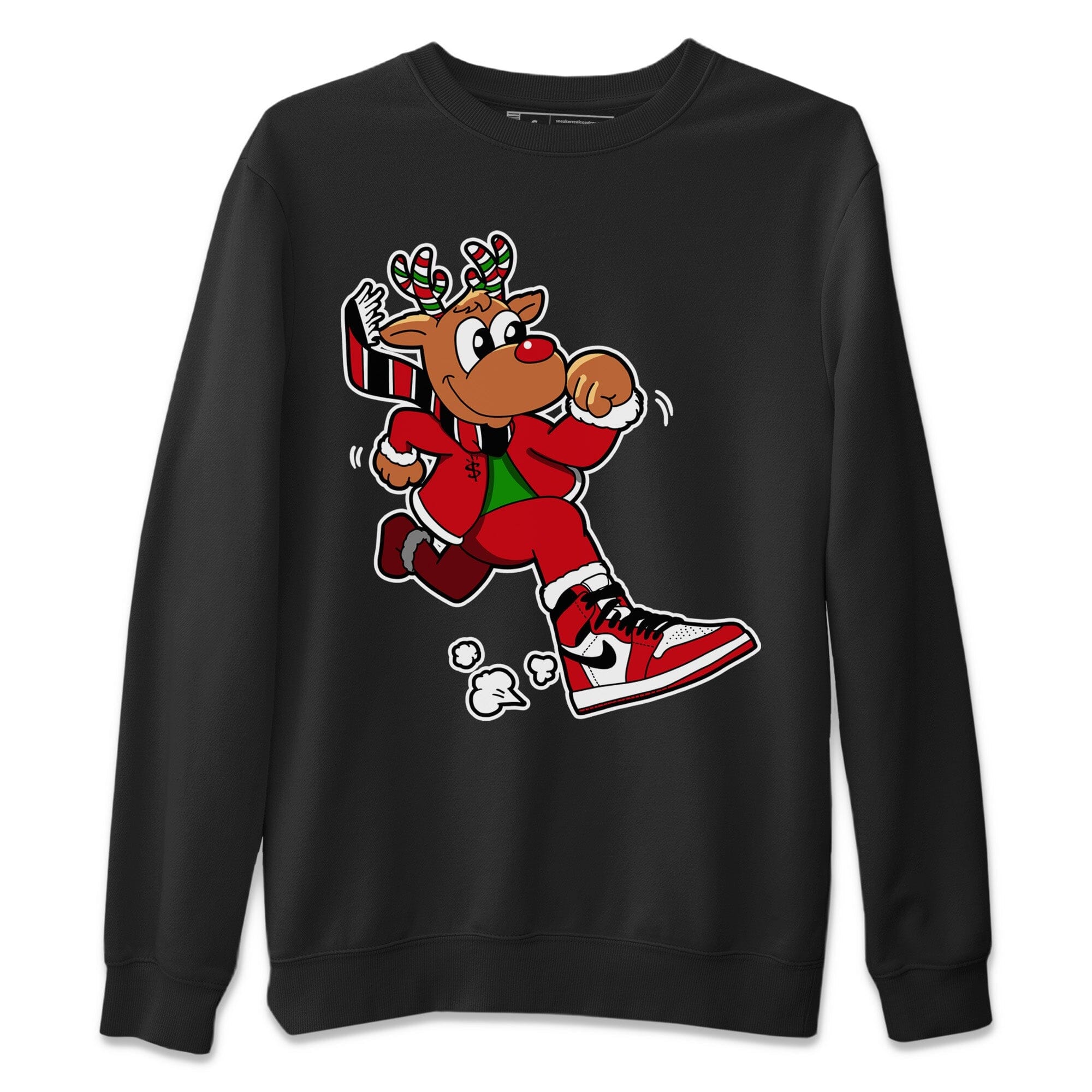 Running Reindeer Unisex Tops - Air Jordan 1 Lost & Found