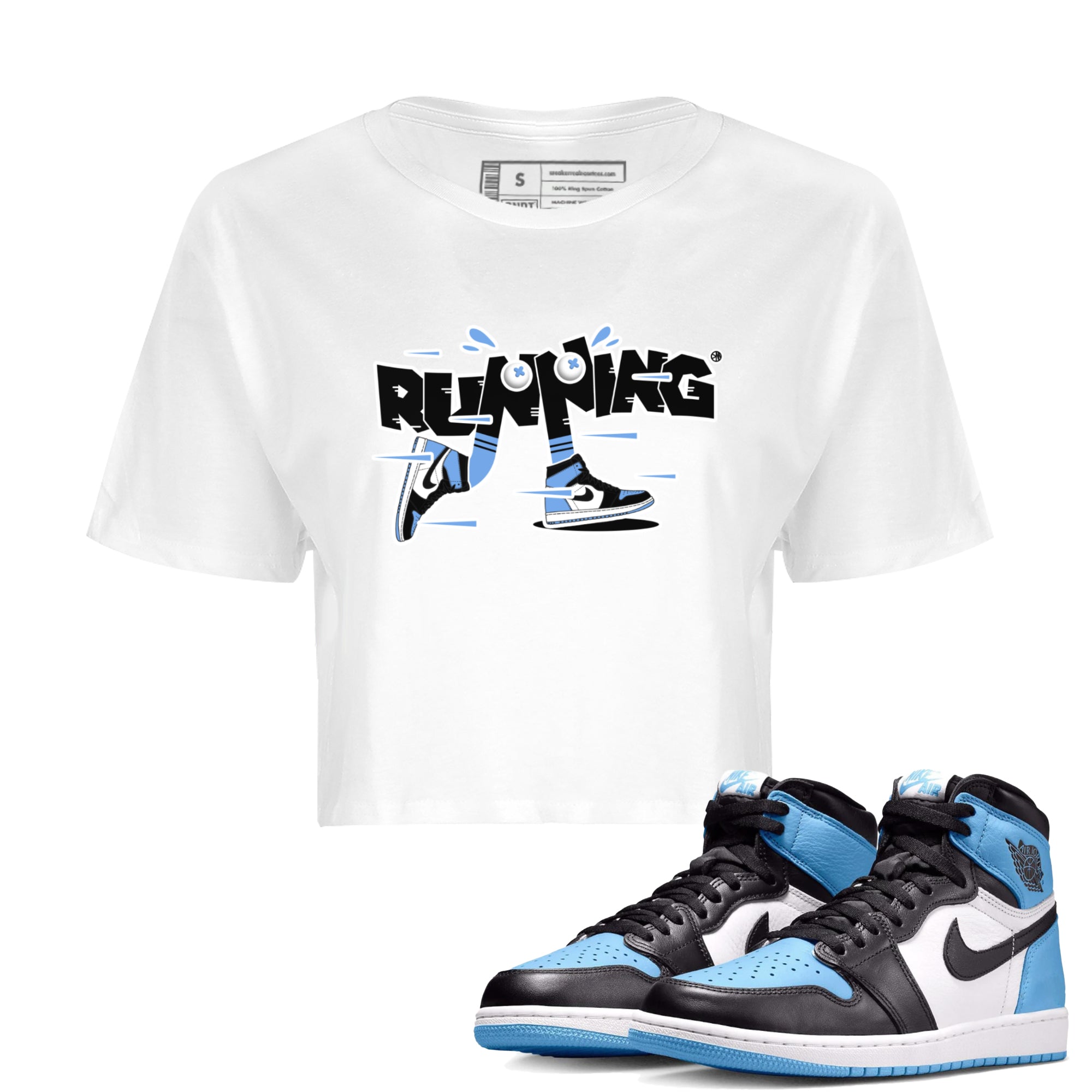 Running Shoes Women's Tops - Air Jordan 1 UNC Toe