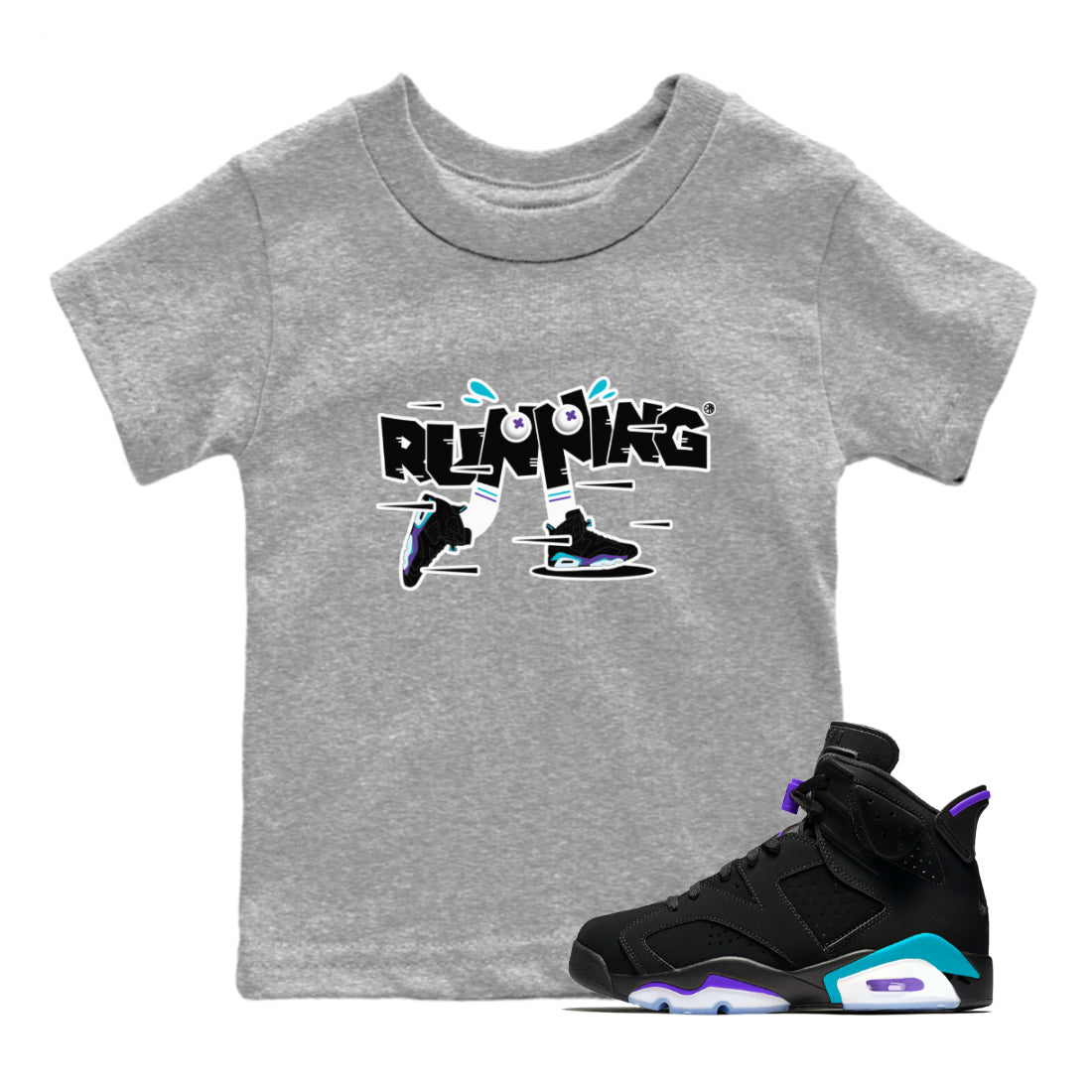 Running Shoes Kids Tops - Air Jordan 6 Aqua