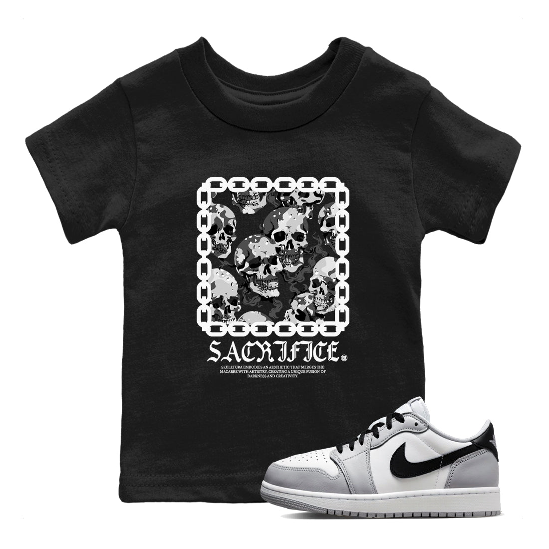 Sacrifice snkmatch Tees Kids - Air Jordan 1 Wolf Grey