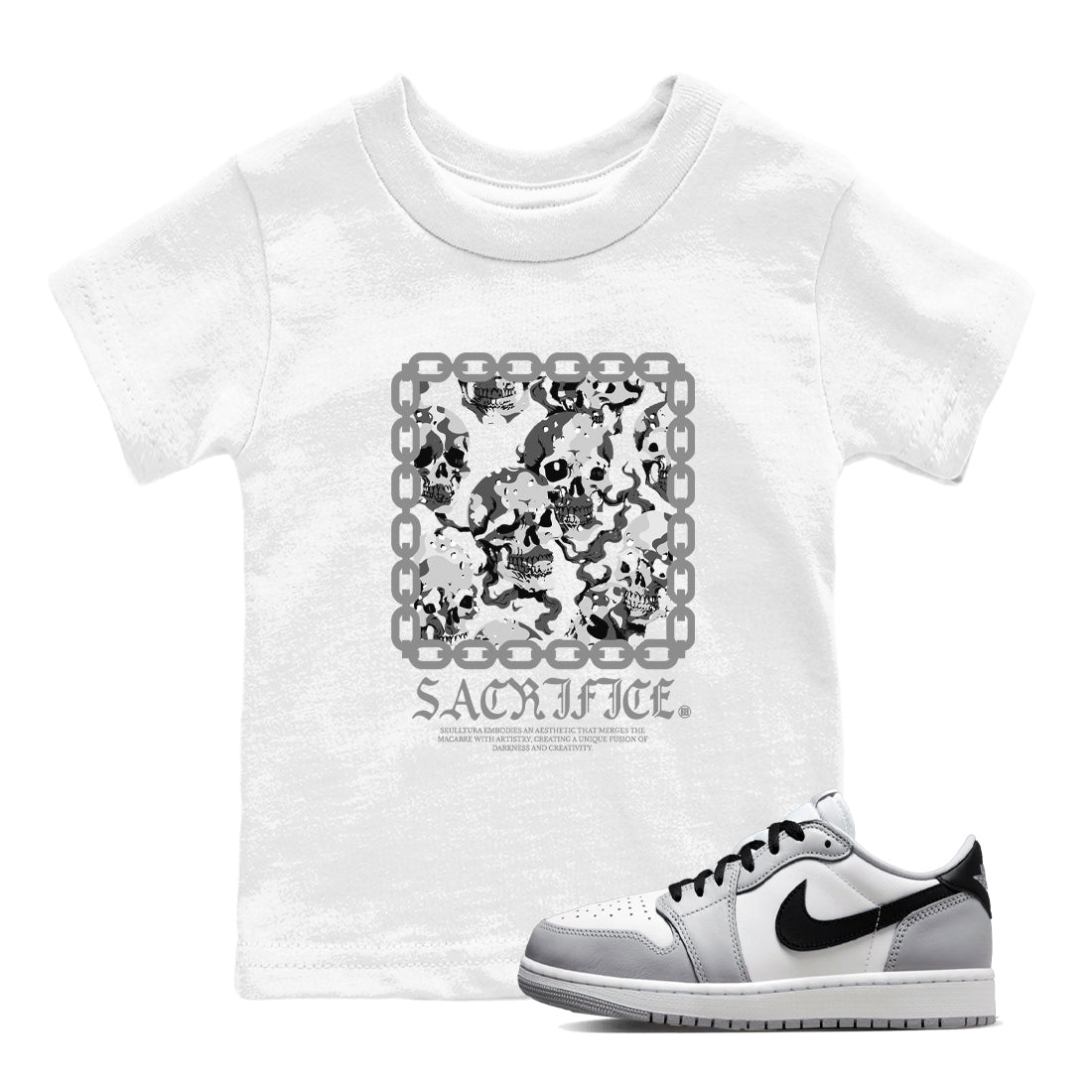 Sacrifice snkmatch Tees Kids - Air Jordan 1 Wolf Grey