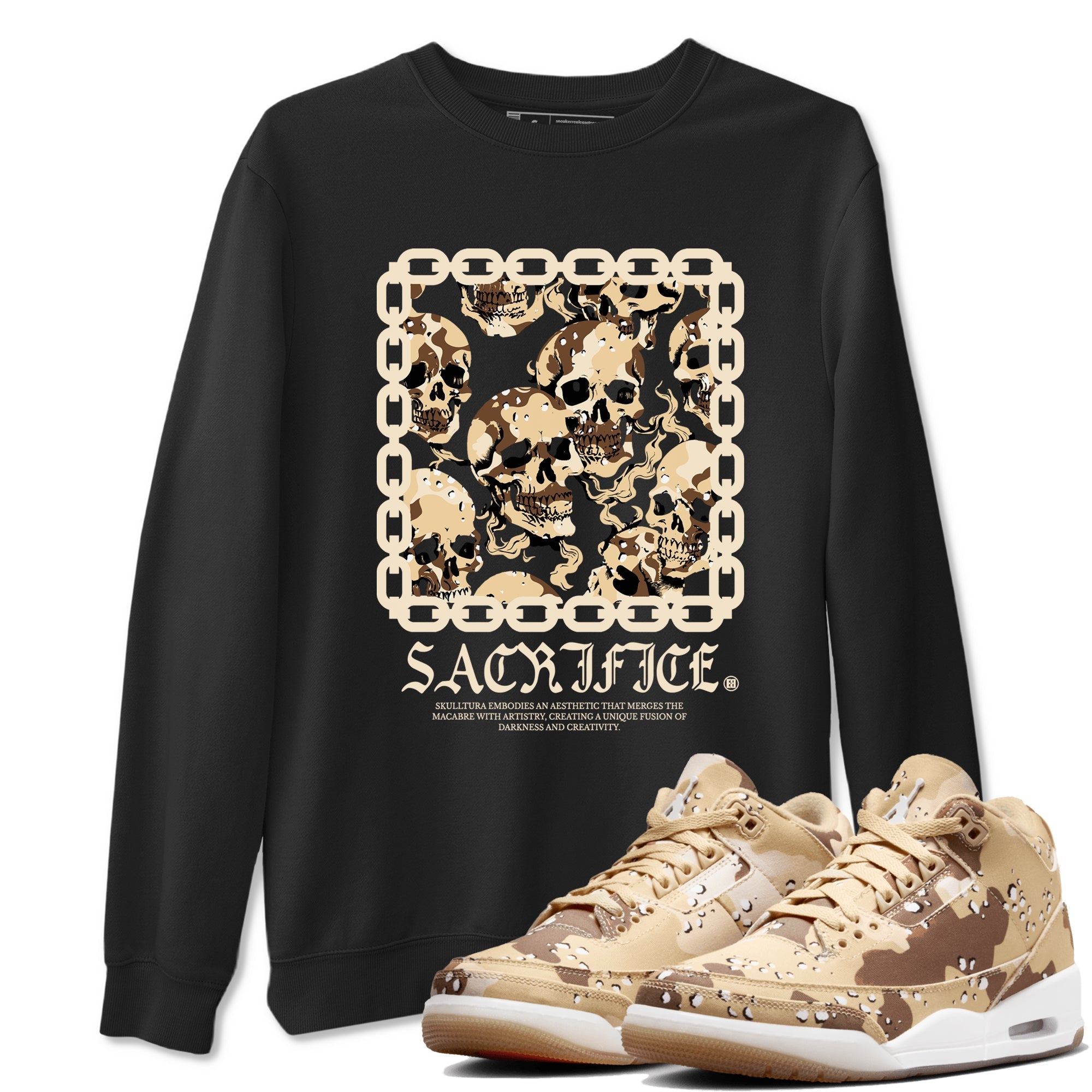 Sacrifice snkmatch Tees - Air Jordan 3 Desert Camo
