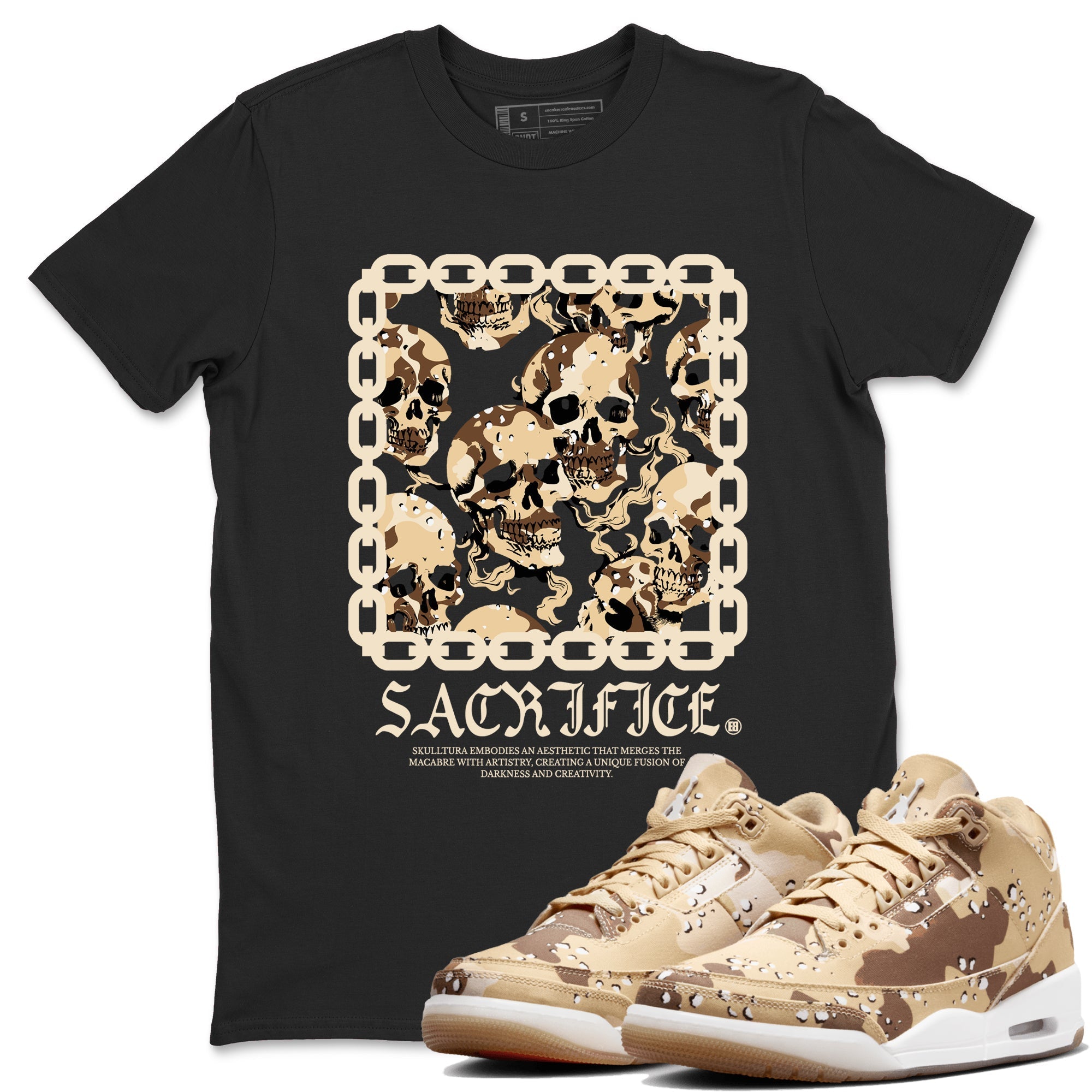 Sacrifice snkmatch Tees - Air Jordan 3 Desert Camo