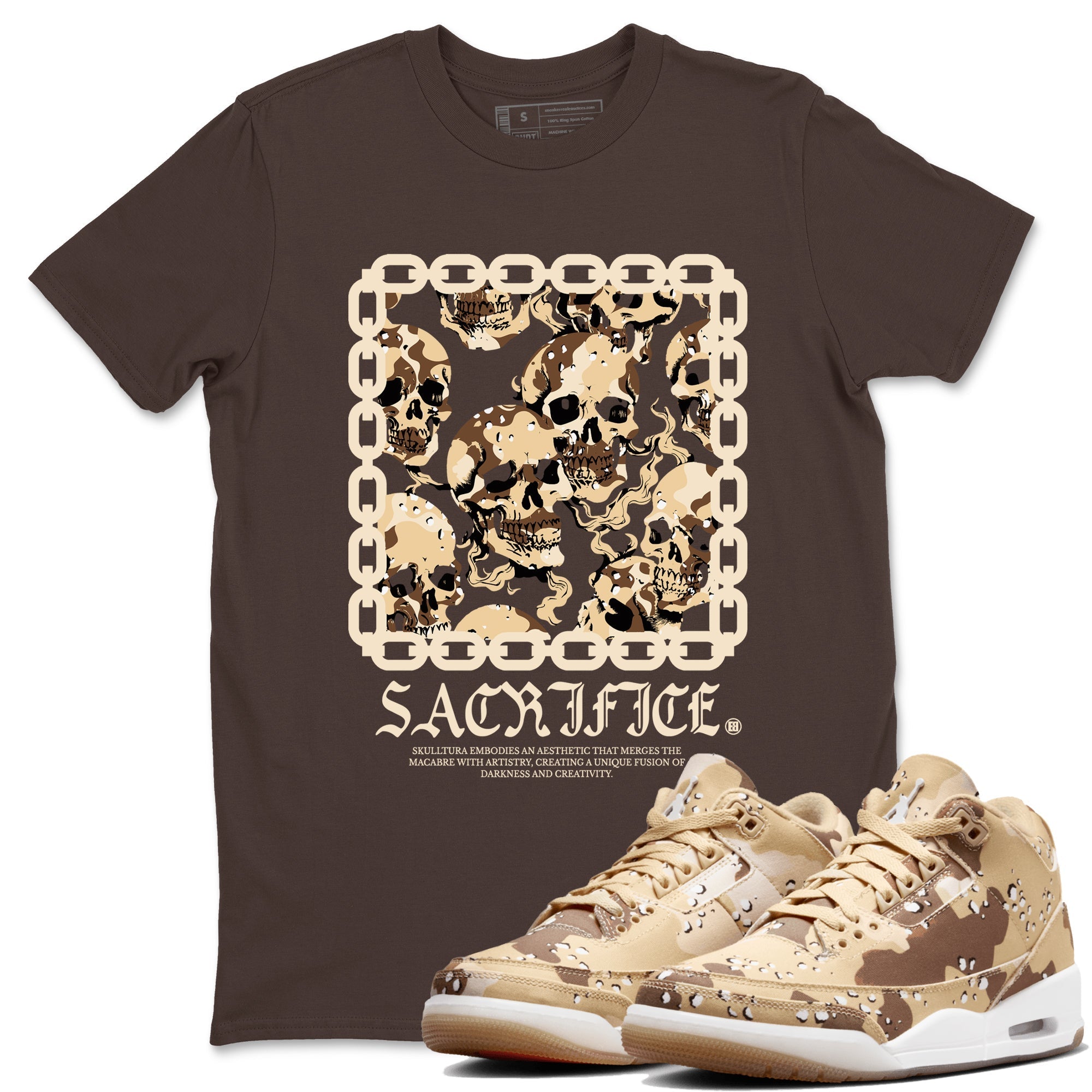 Sacrifice snkmatch Tees - Air Jordan 3 Desert Camo