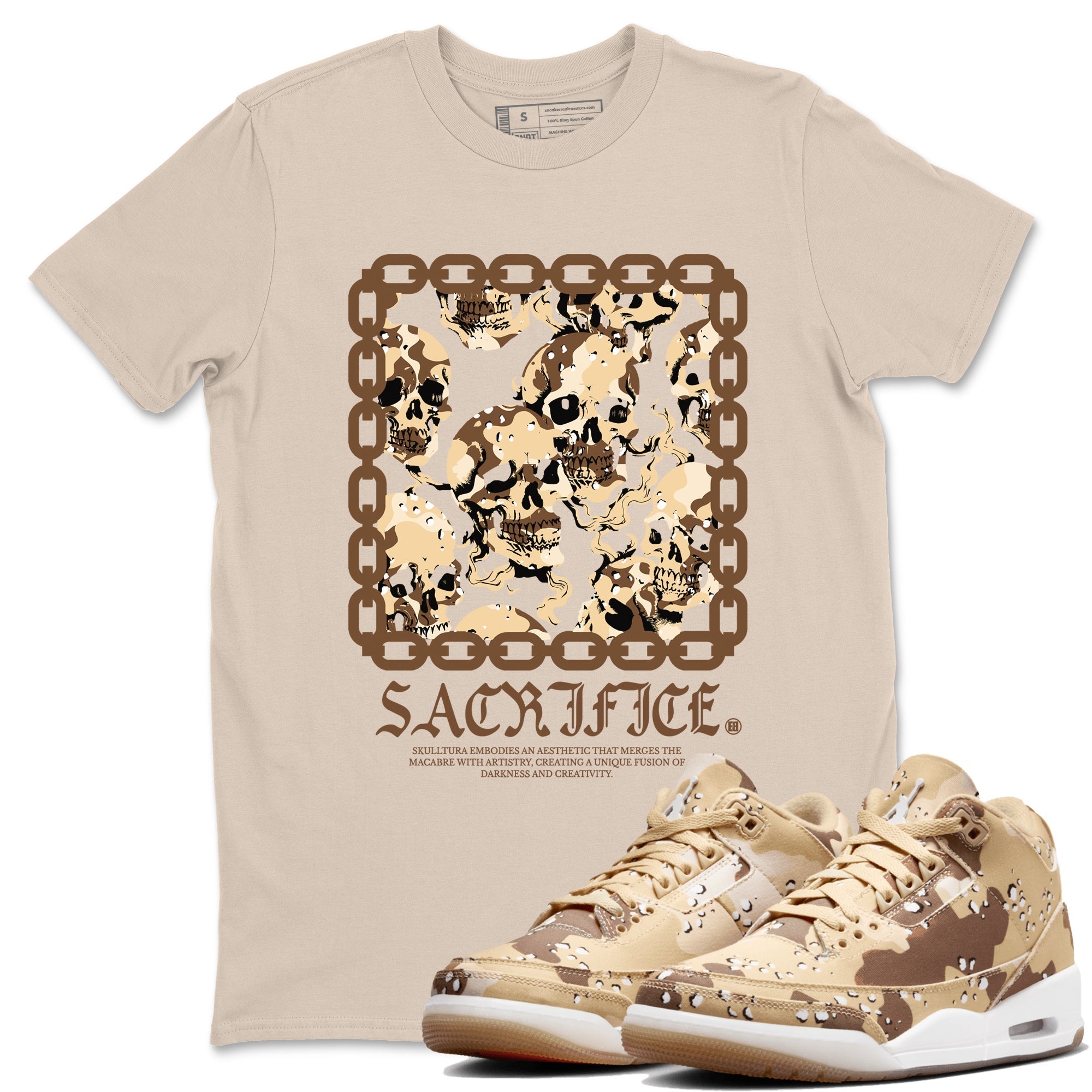 Sacrifice snkmatch Tees - Air Jordan 3 Desert Camo