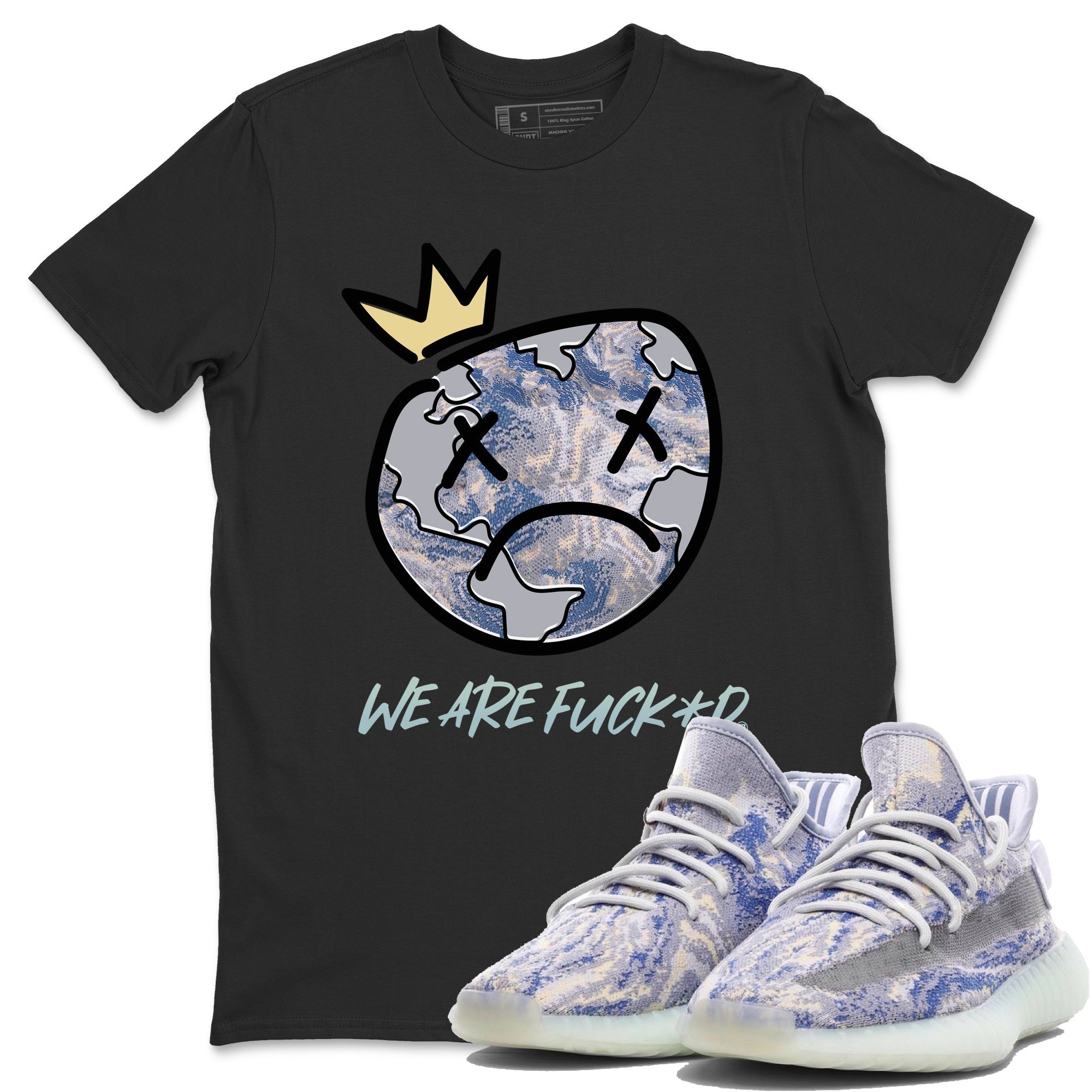 Sad Earth Unisex Tops - Yeezy 350 MX Blue