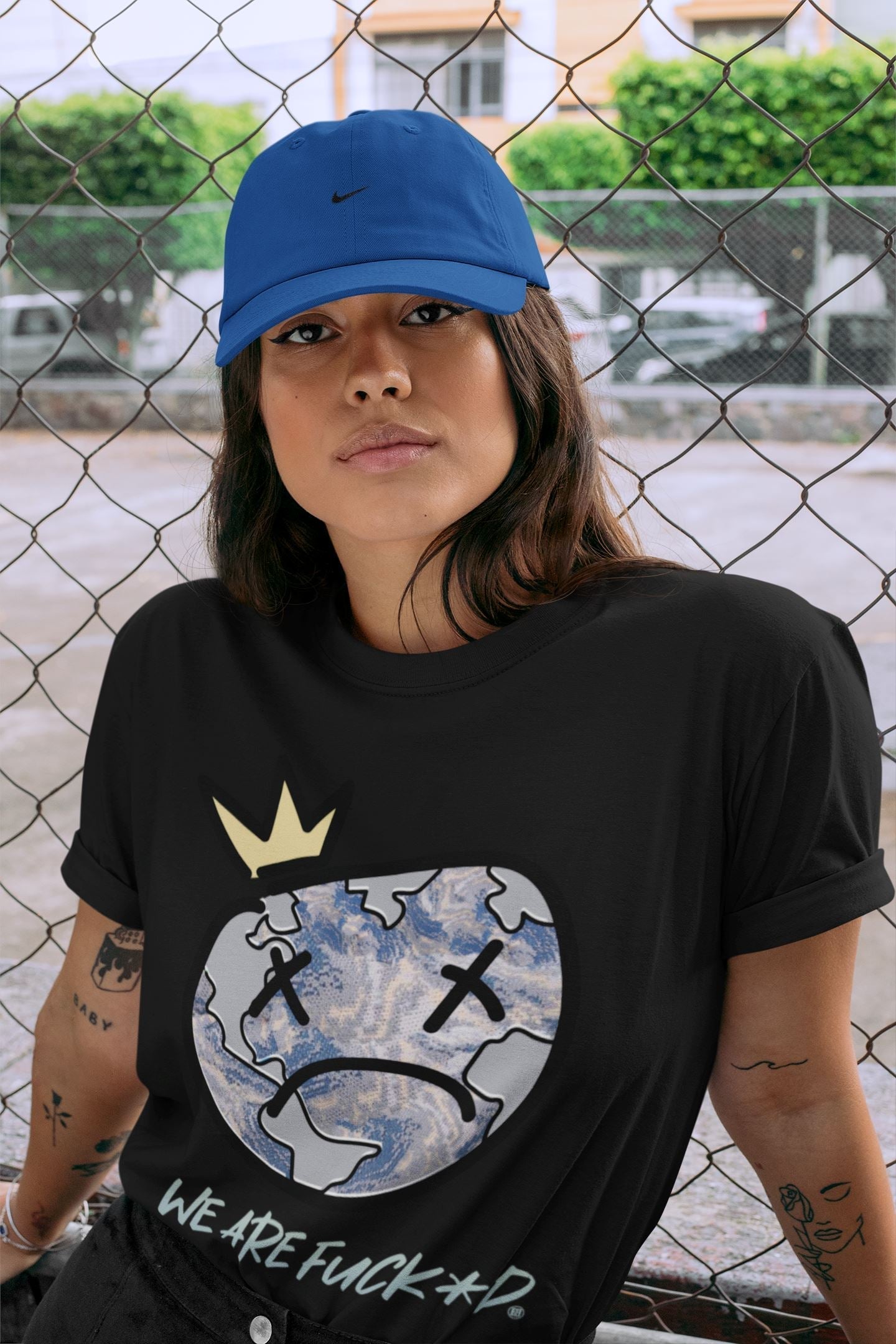 Sad Earth Unisex Tops - Yeezy 350 MX Blue