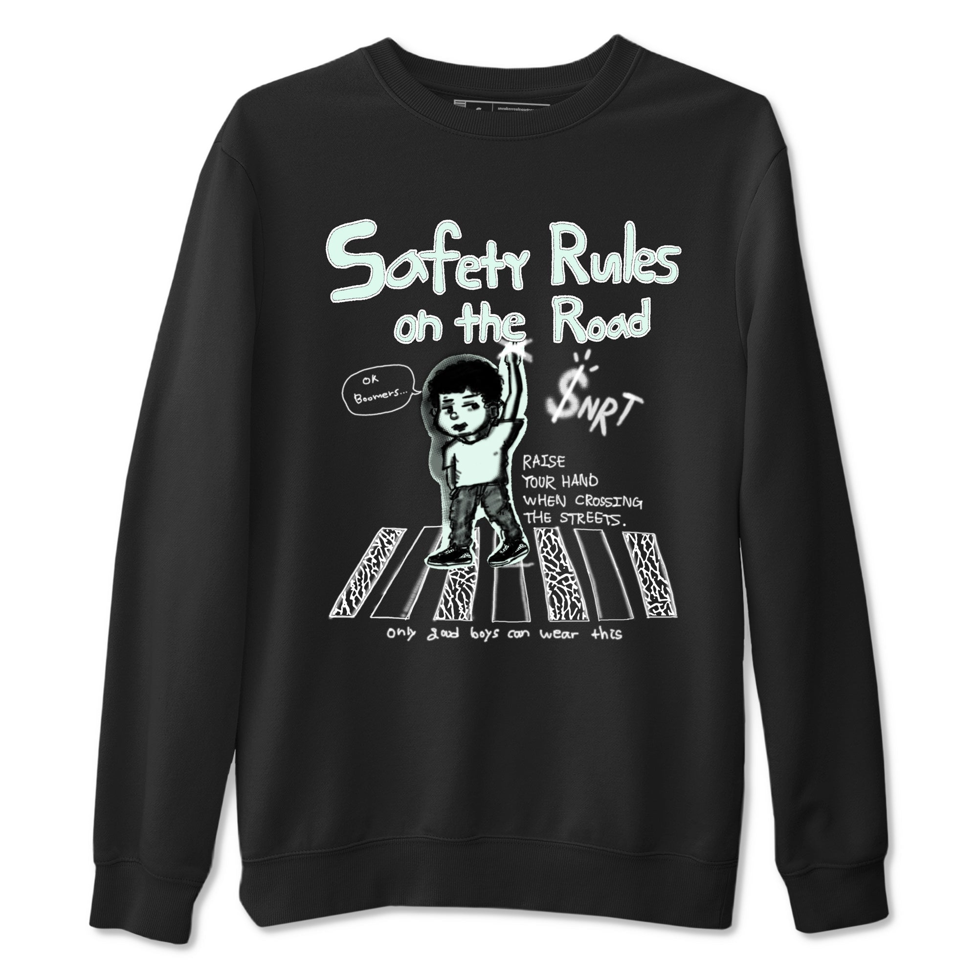 Safety Rules On The Road snkmatch Tees - Air Jordan 3 Green Glow