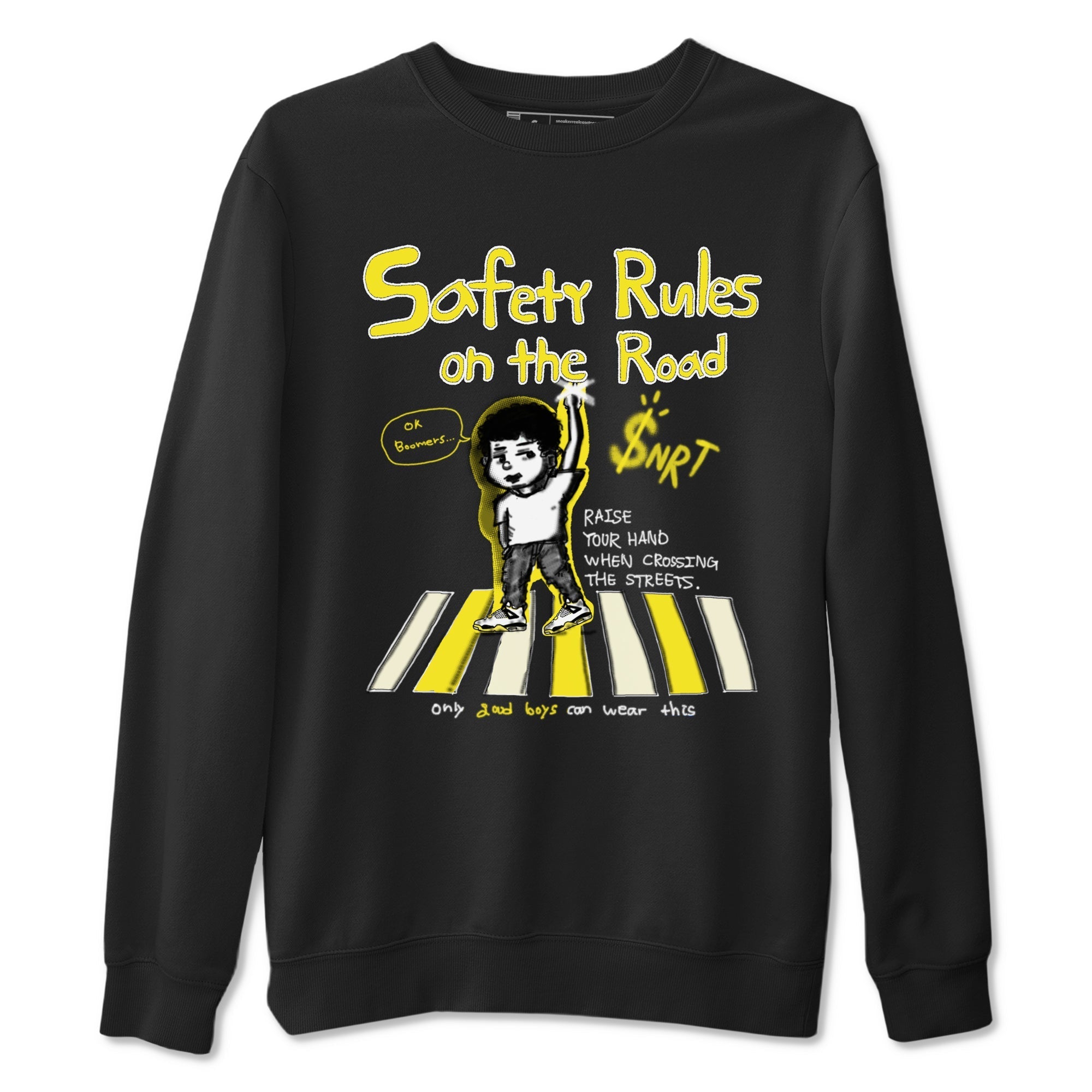 Safety Rules On The Road snkmatch Tees - Air Jordan 4 Vivid Sulfur