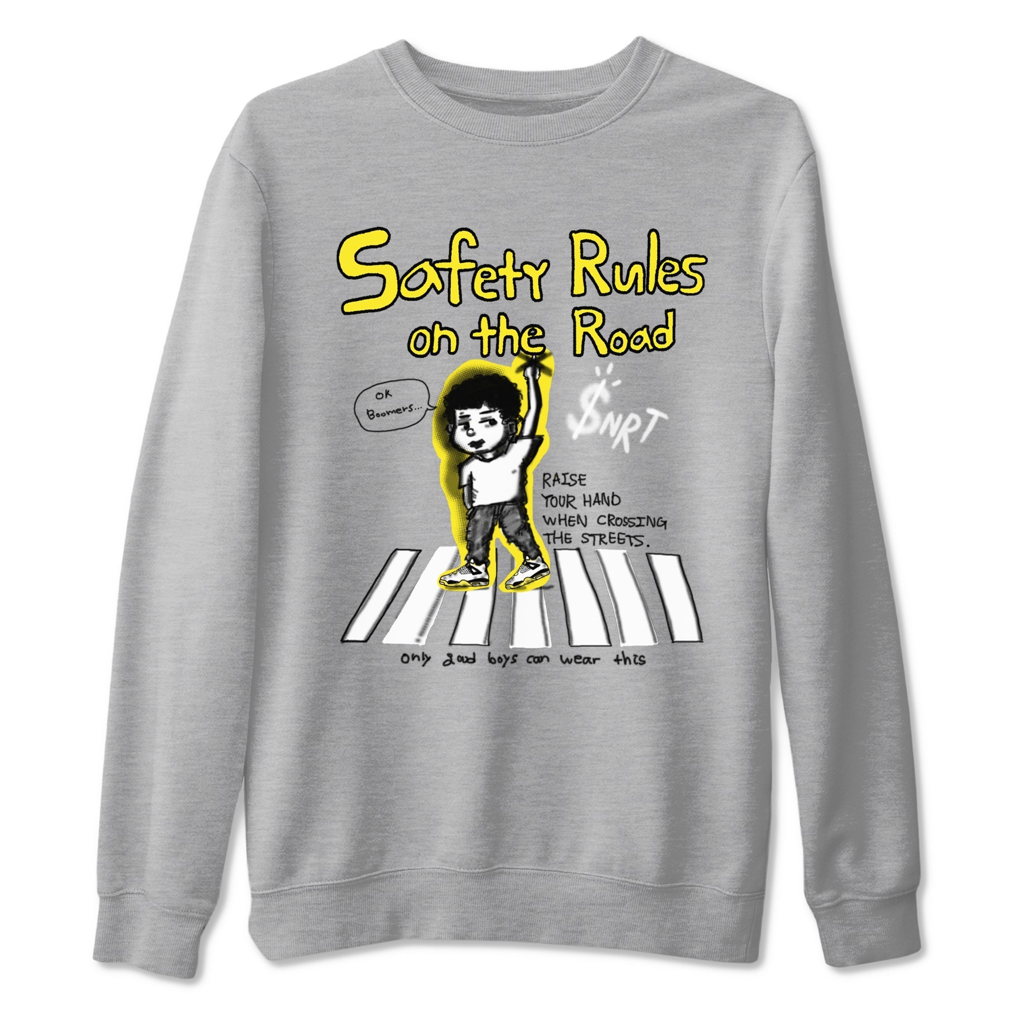 Safety Rules On The Road snkmatch Tees - Air Jordan 4 Vivid Sulfur