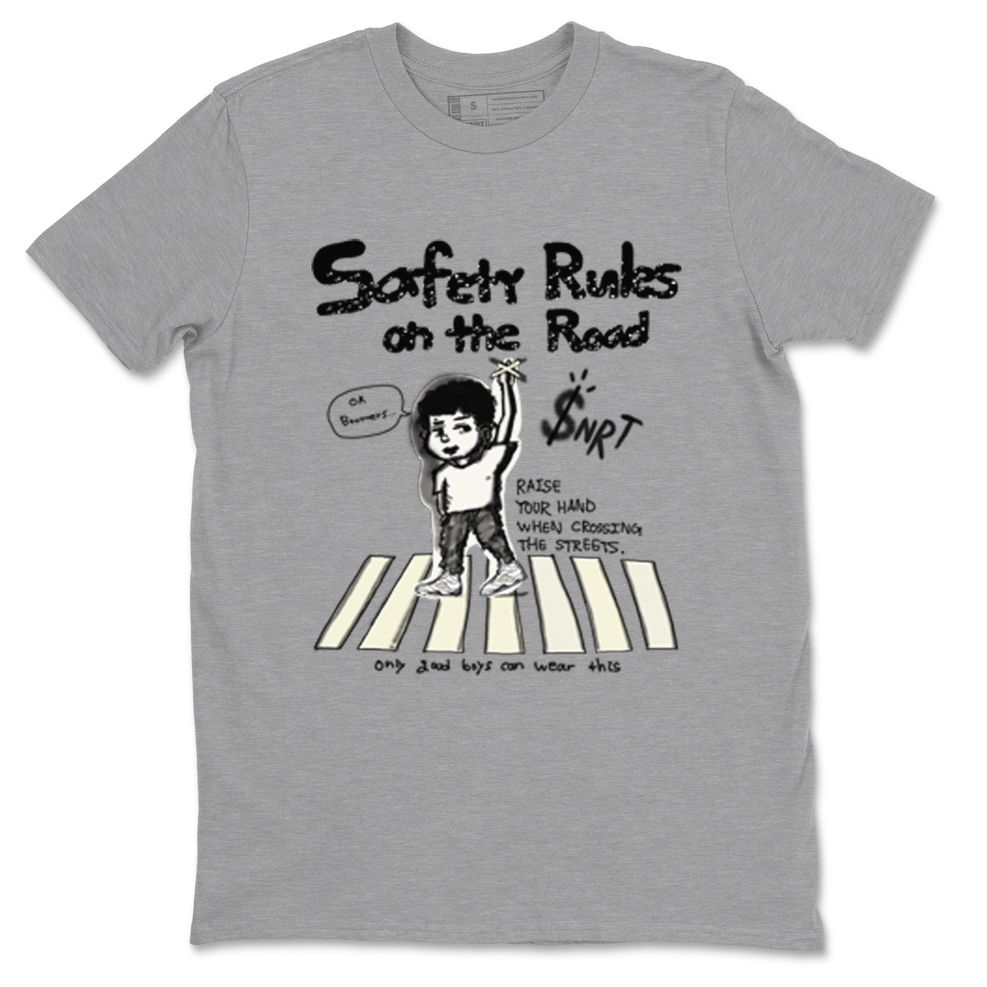 Safety Rules On The Road snkmatch Tees - Air Jordan 5 Sail