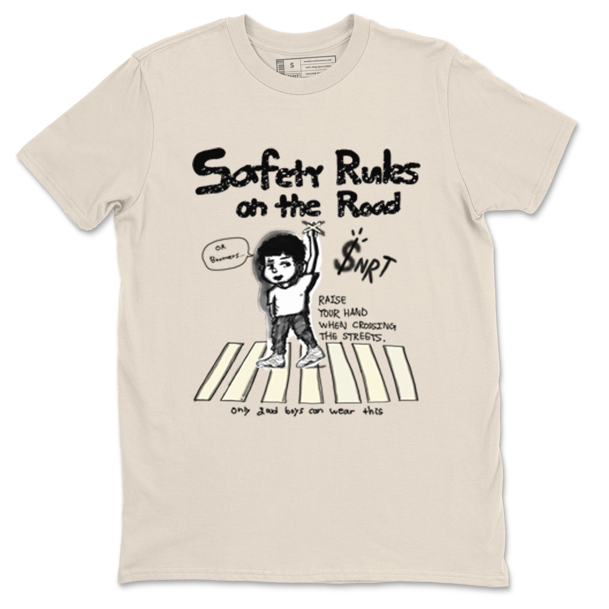 Safety Rules On The Road snkmatch Tees - Air Jordan 5 Sail