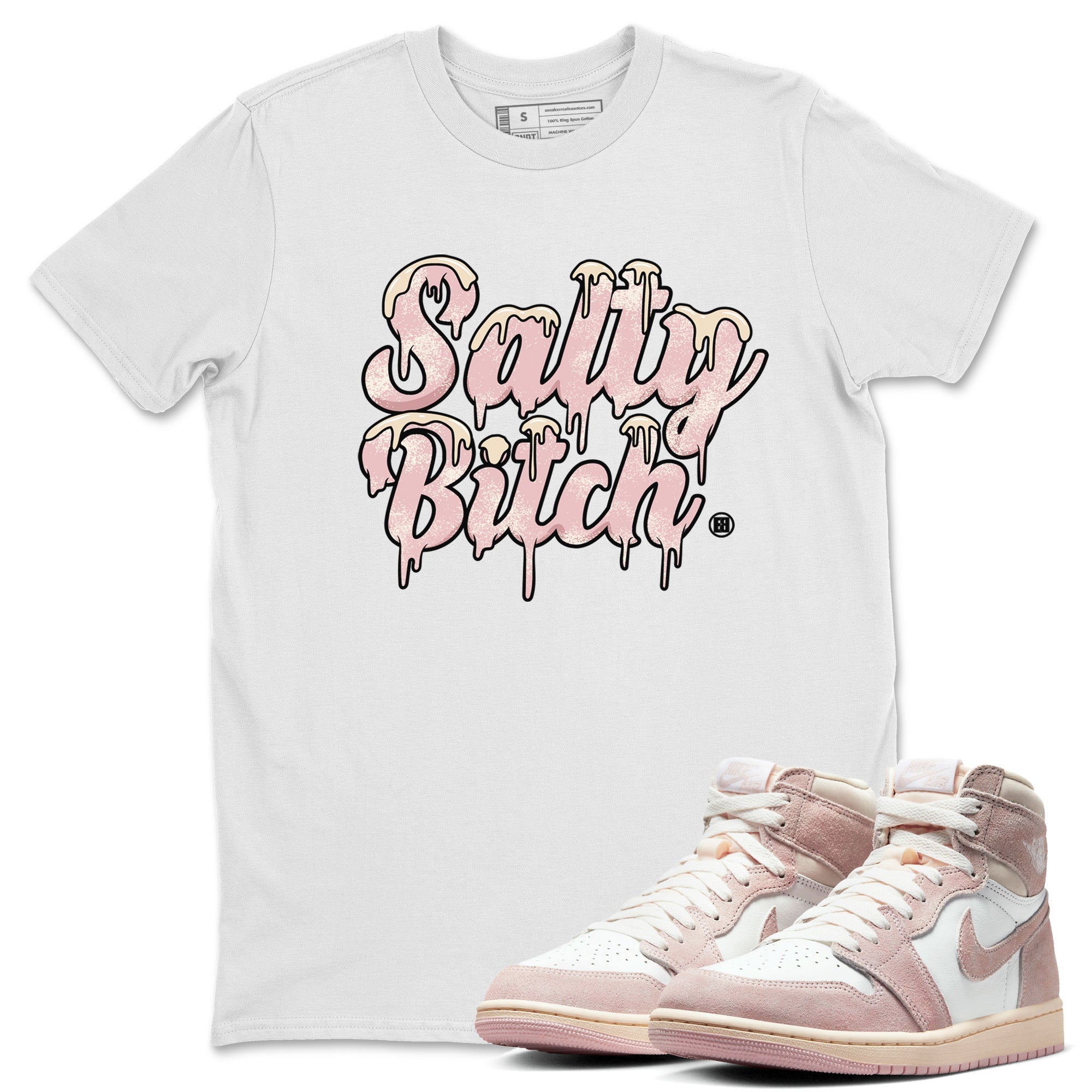 Salty Bitch Unisex Tops - Air Jordan 1 Washed Pink