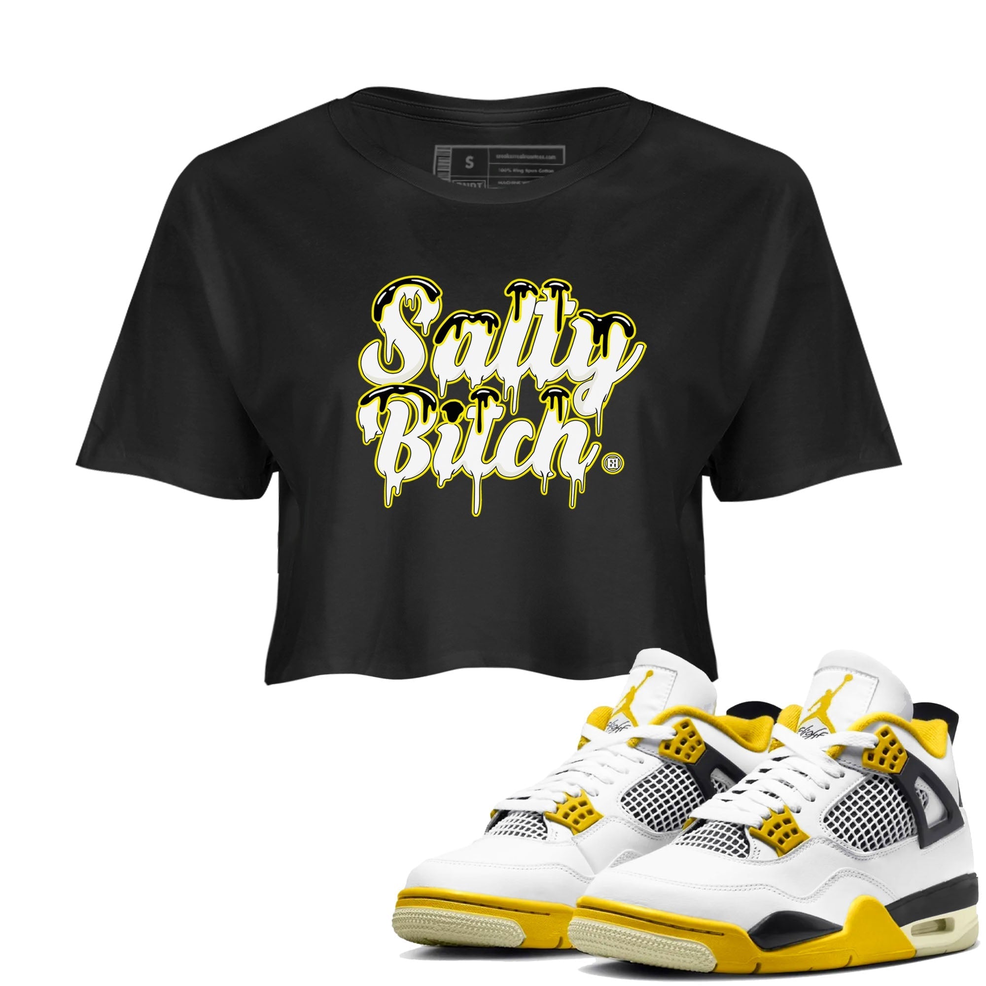 Salty Bitch snkmatch Women's Top - Air Jordan 4 Vivid Sulfur