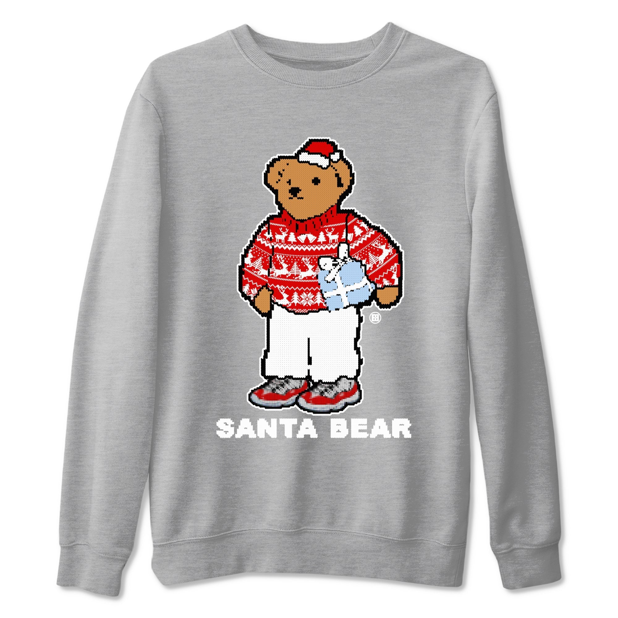 Santa Bear snkmatch Tees - Air Jordan 11 Cherry
