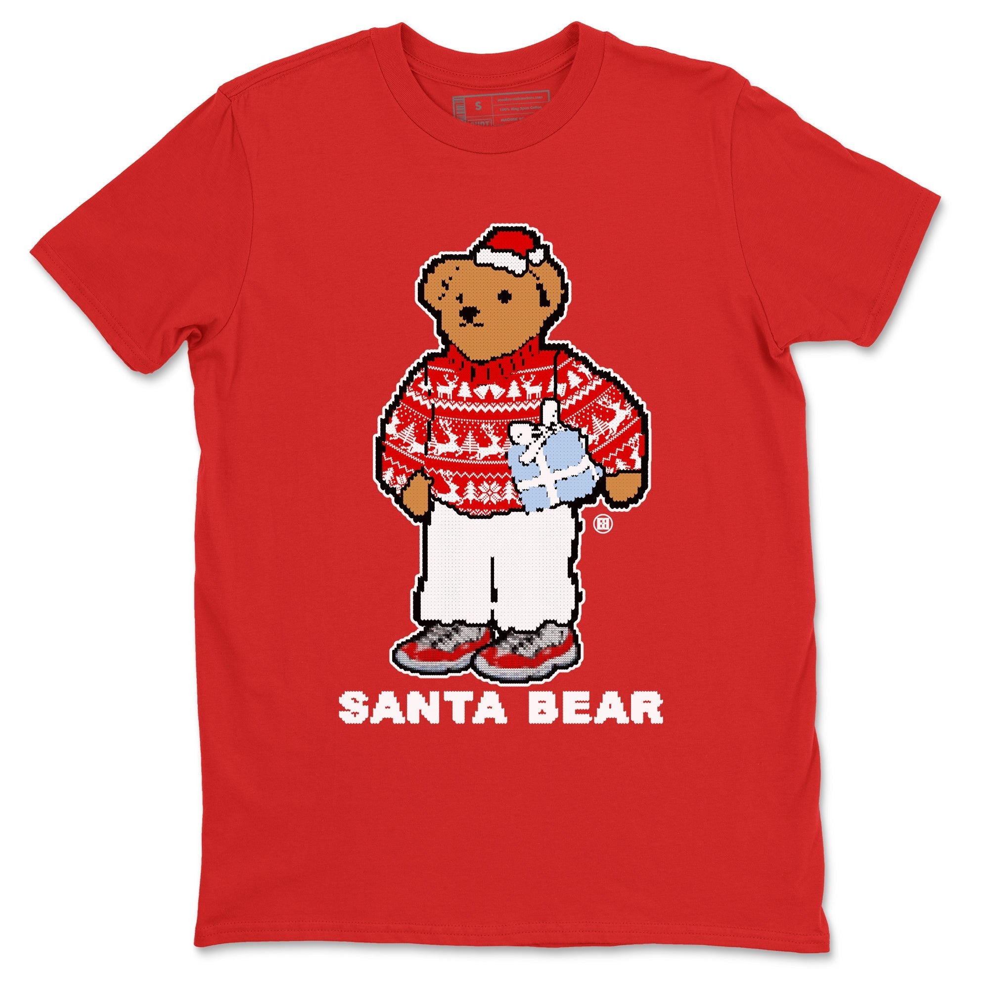 Santa Bear snkmatch Tees - Air Jordan 11 Cherry