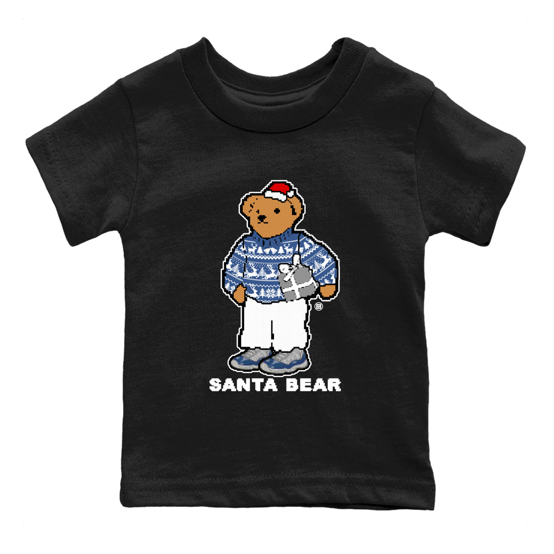 Santa Bear snkmatch Tees Kids - Air Jordan 11 Diffused Blue