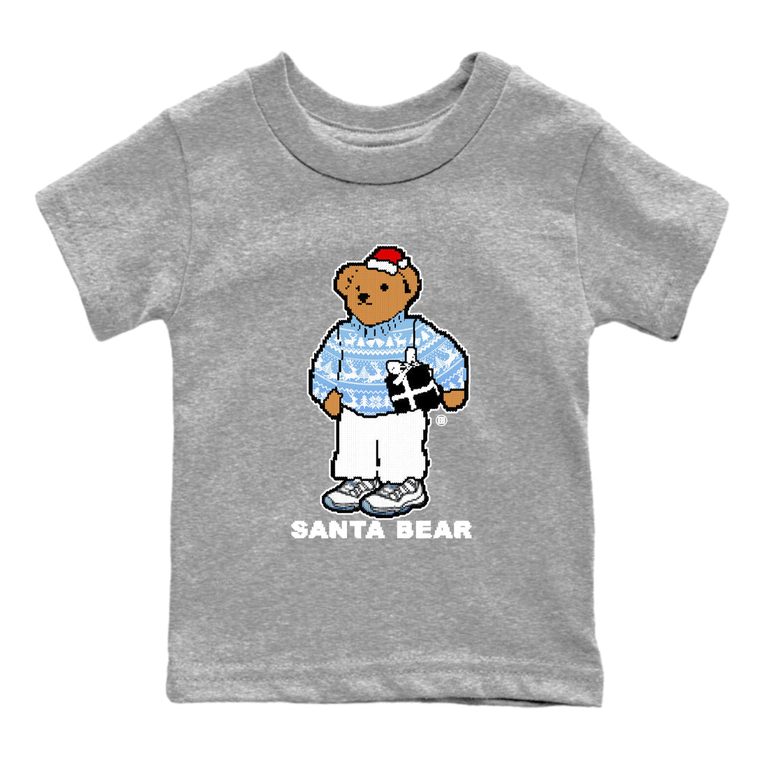 Santa Bear snkmatch Tees Kids - Air Jordan 11 Legend Blue