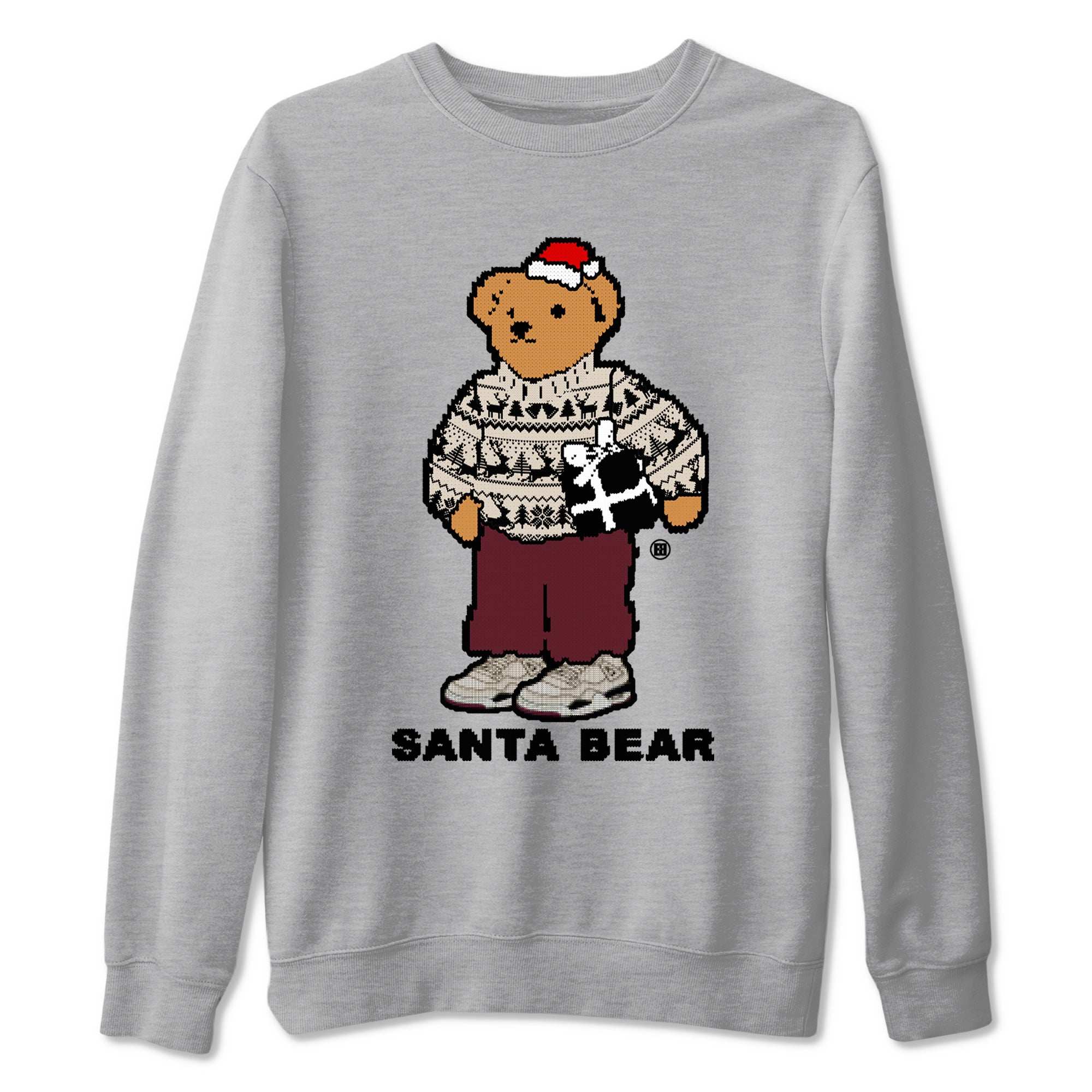 Santa Bear snkmatch Tees - Air Jordan 4 A Ma Maniere x Fossil Stone