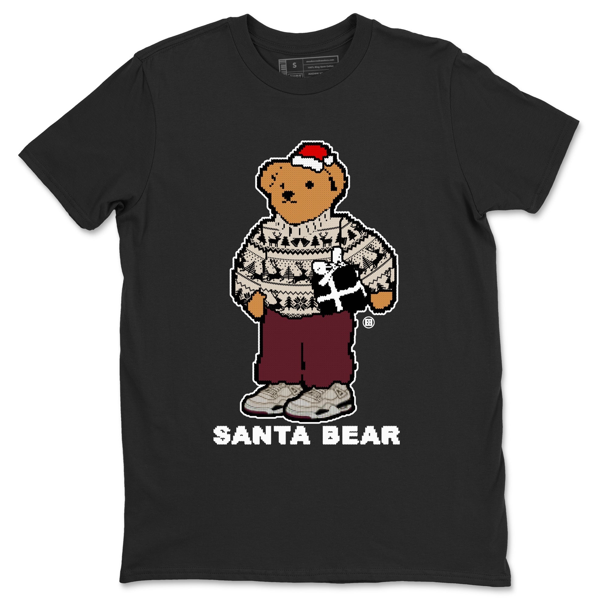 Santa Bear snkmatch Tees - Air Jordan 4 A Ma Maniere x Fossil Stone