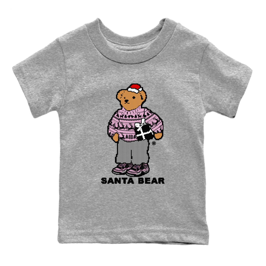Santa Bear snkmatch Tees Kids - Air Jordan 4 Orchid