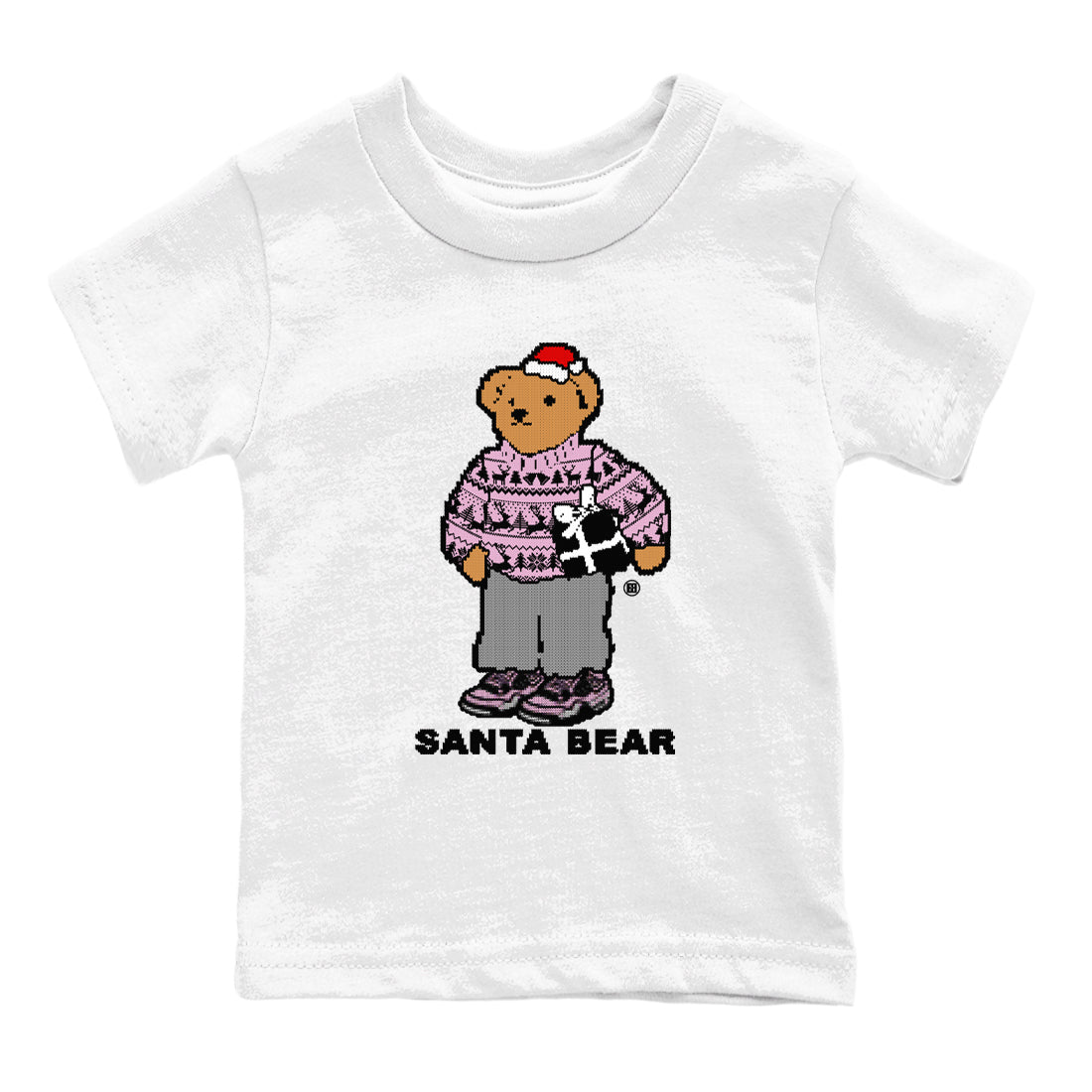 Santa Bear snkmatch Tees Kids - Air Jordan 4 Orchid