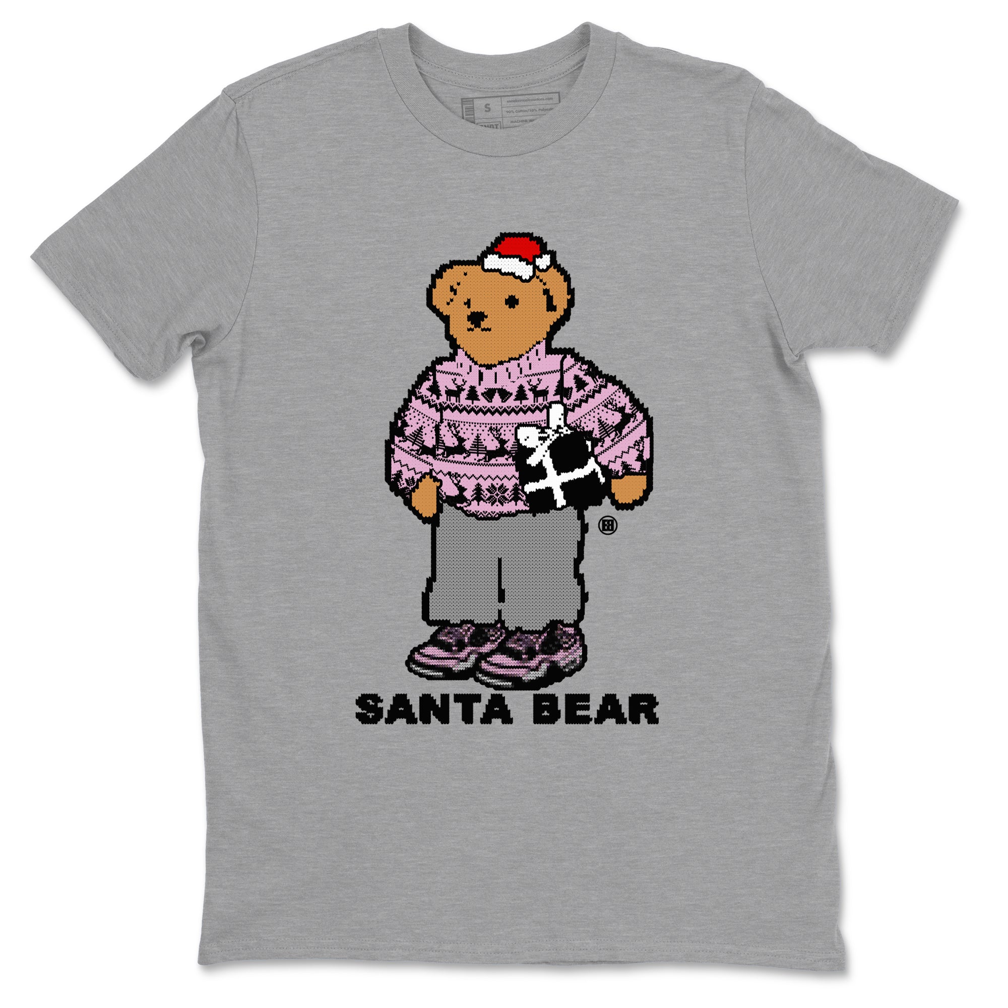 Santa Bear snkmatch Tees - Air Jordan 4 Orchid