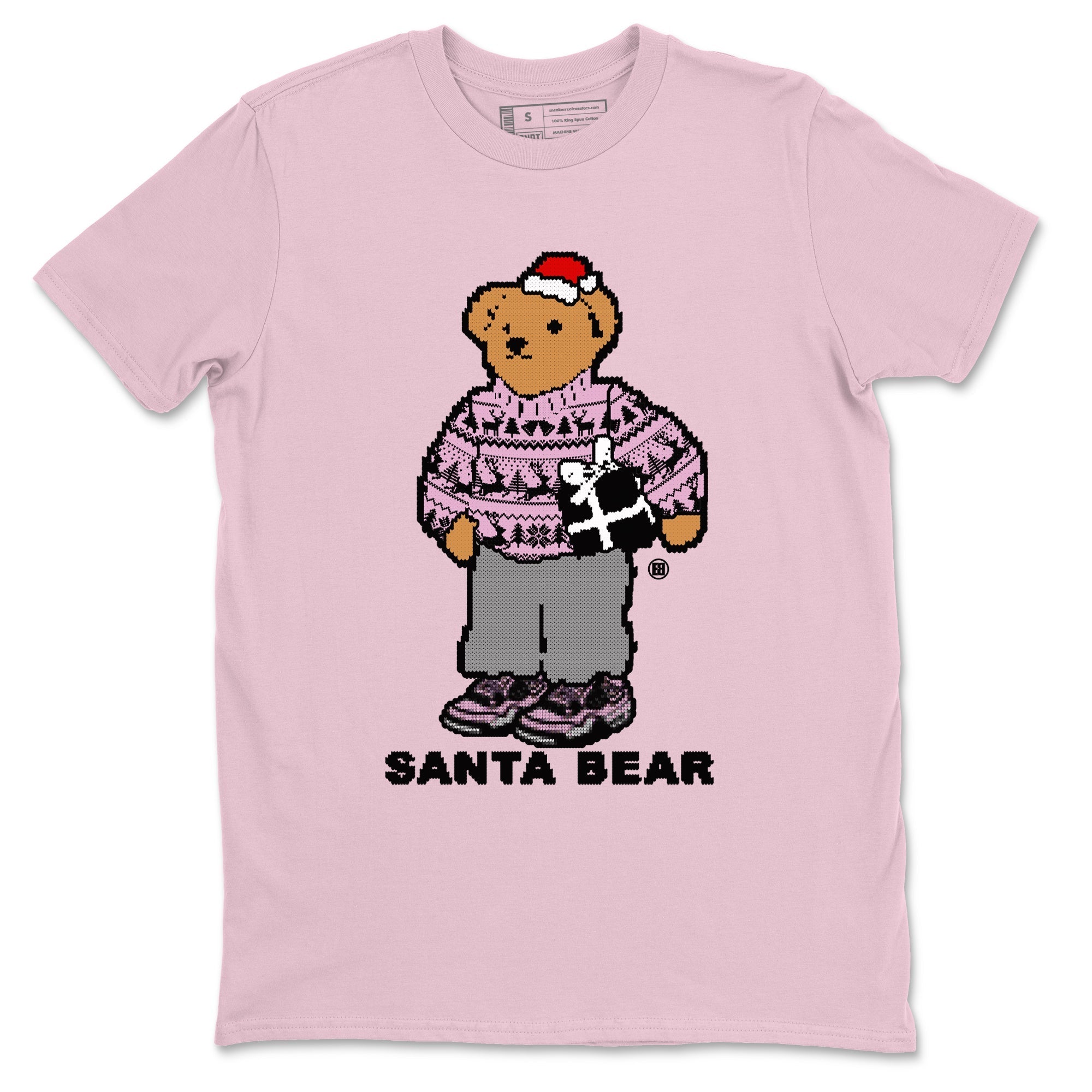 Santa Bear snkmatch Tees - Air Jordan 4 Orchid