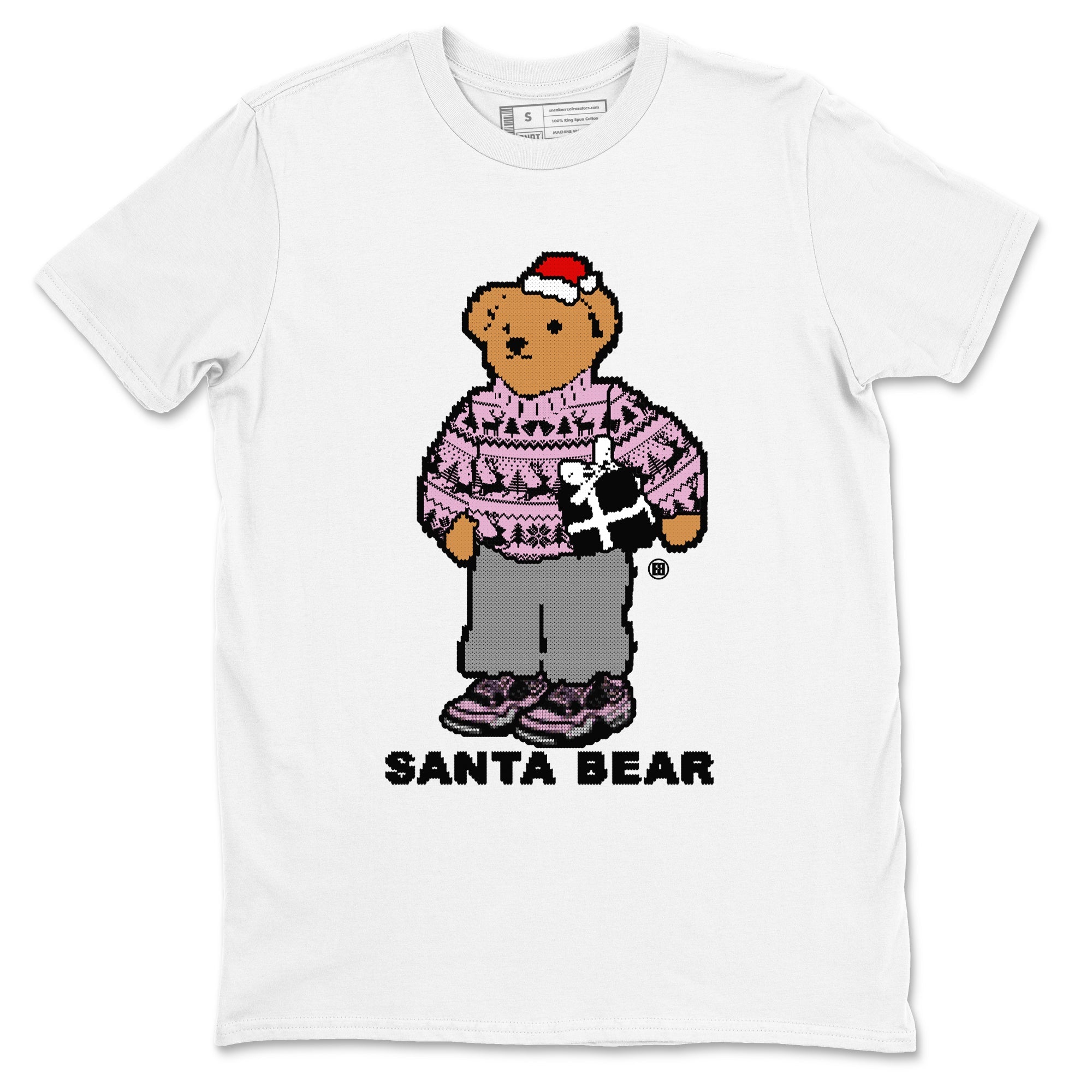Santa Bear snkmatch Tees - Air Jordan 4 Orchid