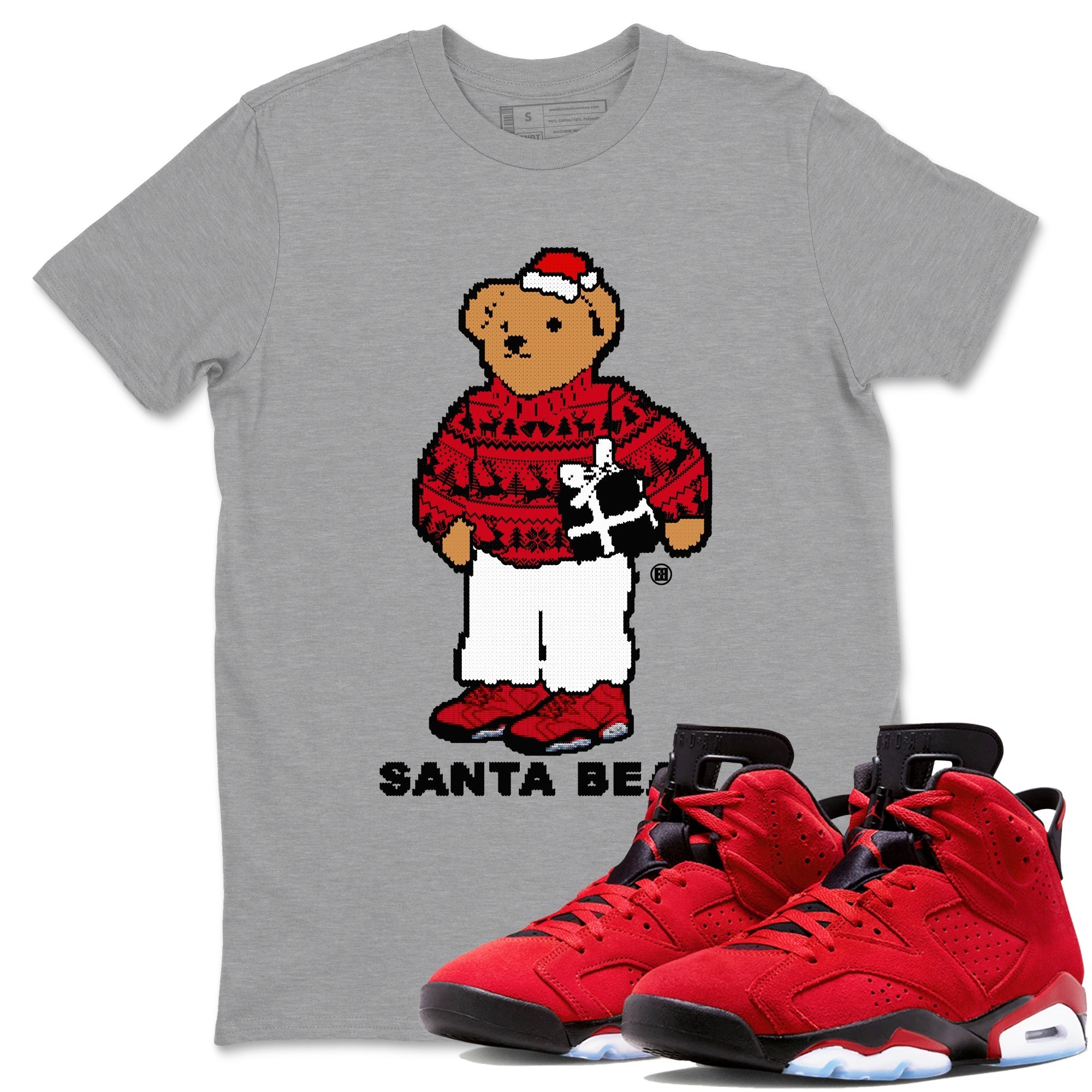 Santa Bear snkmatch Tees - Air Jordan 6 Toro Bravo