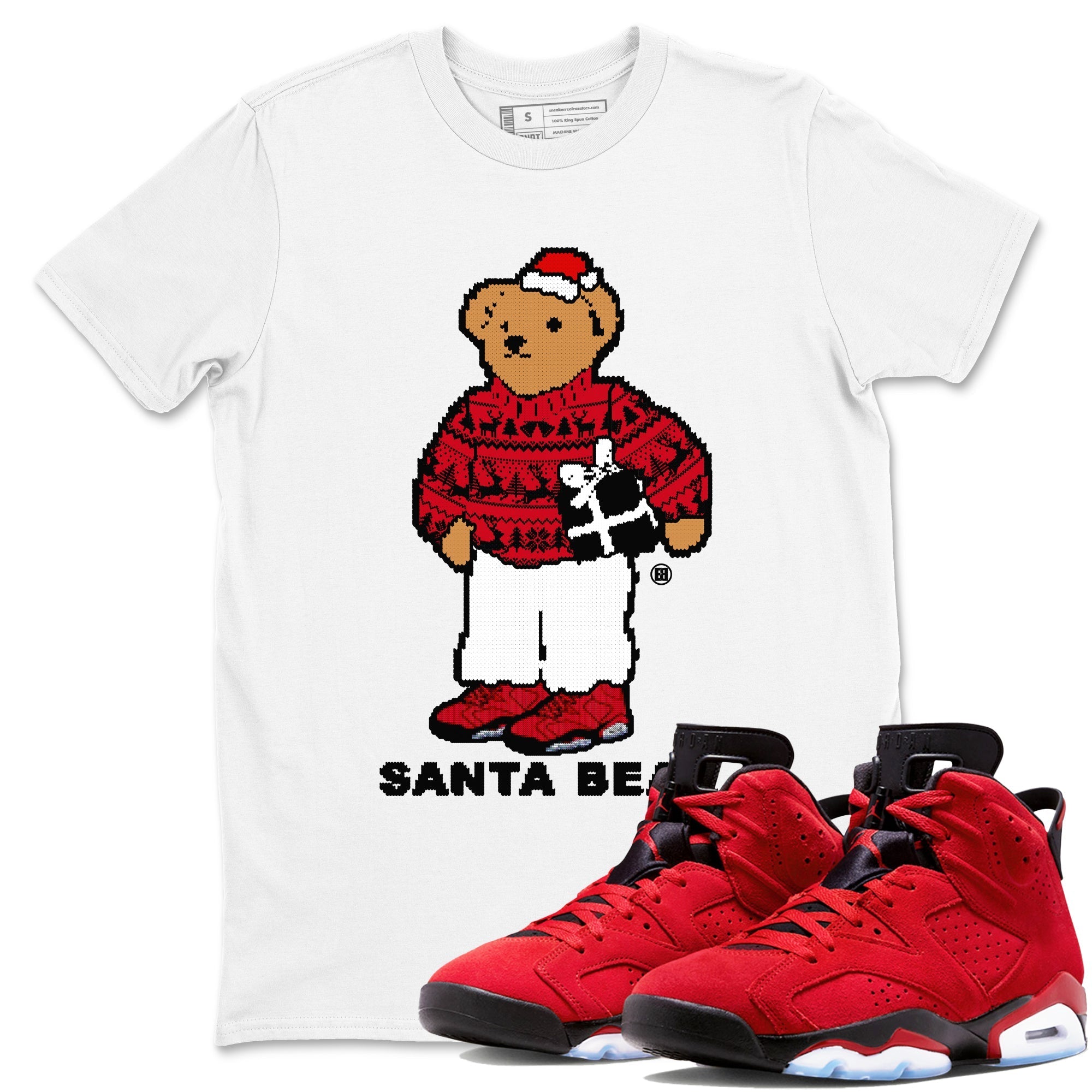 Santa Bear snkmatch Tees - Air Jordan 6 Toro Bravo