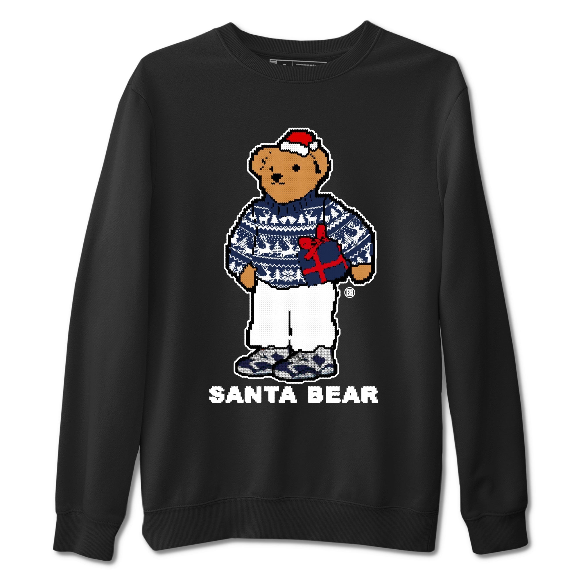 Santa Bear snkmatch Tees - Air Jordan 6 White And Midnight Navy