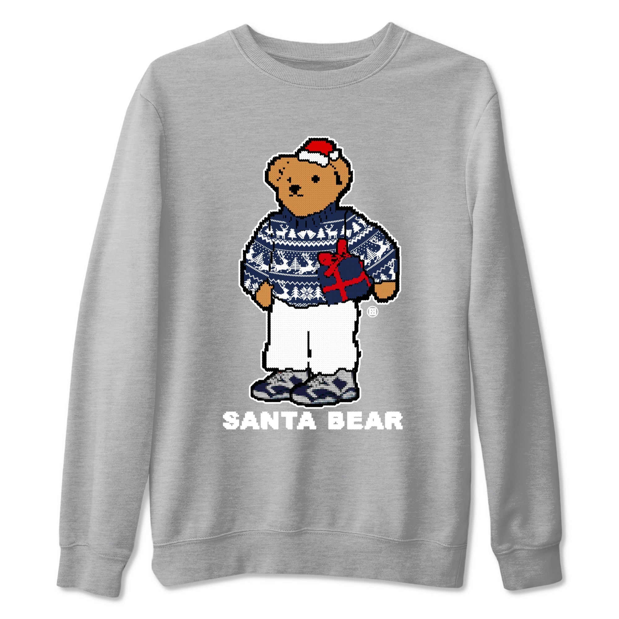 Santa Bear snkmatch Tees - Air Jordan 6 White And Midnight Navy