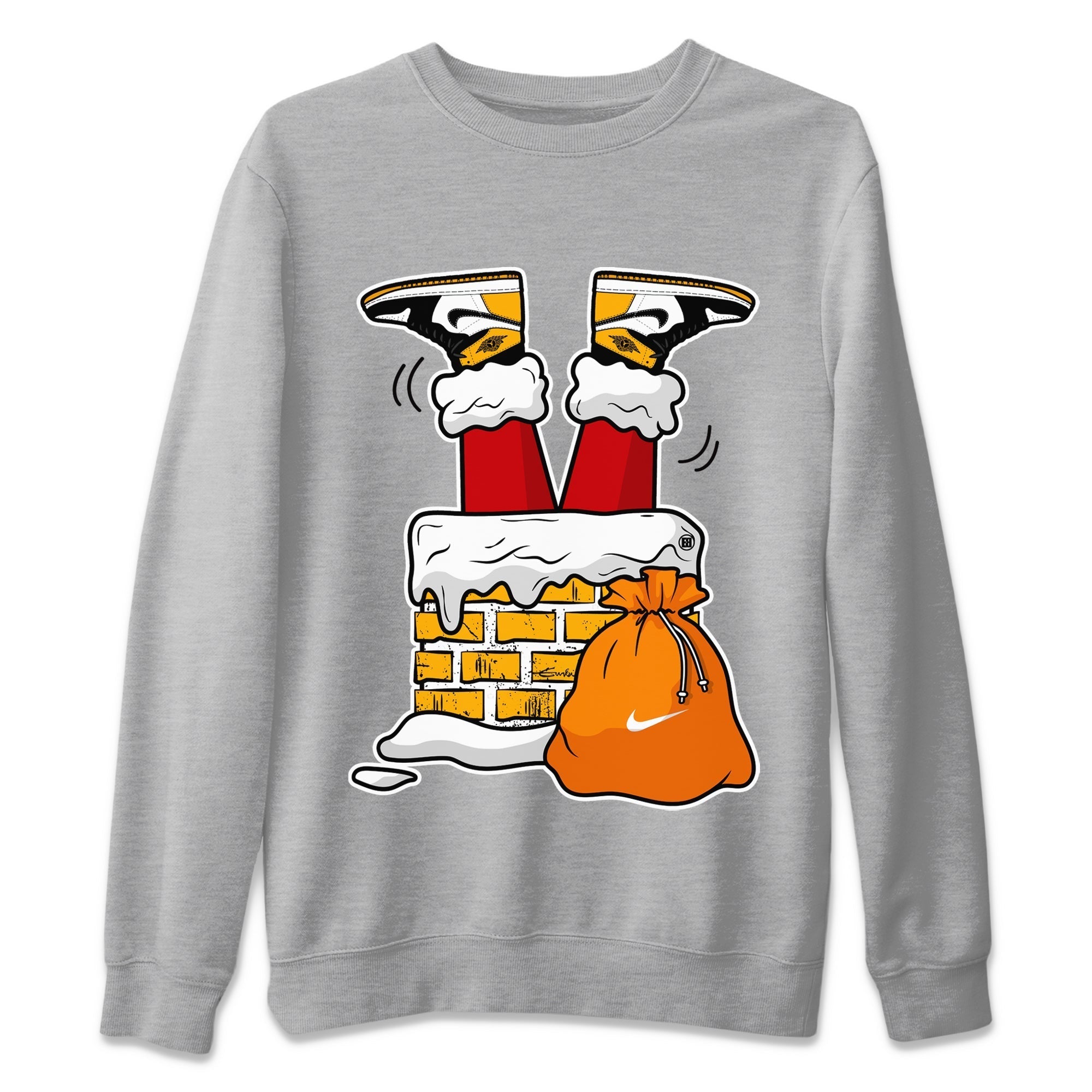 Santa Stuck In Chimney Unisex Tops - Air Jordan 1 Taxi