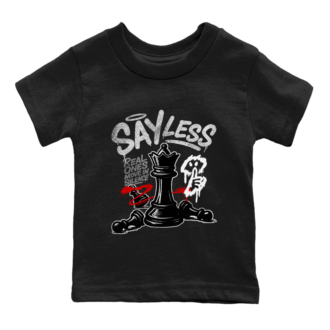 Say Less snkmatch Tees Kids - Air Jordan 4 White Cement