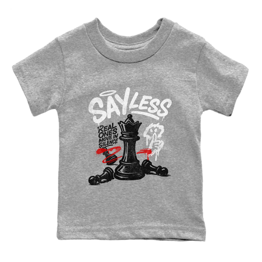 Say Less snkmatch Tees Kids - Air Jordan 4 White Cement