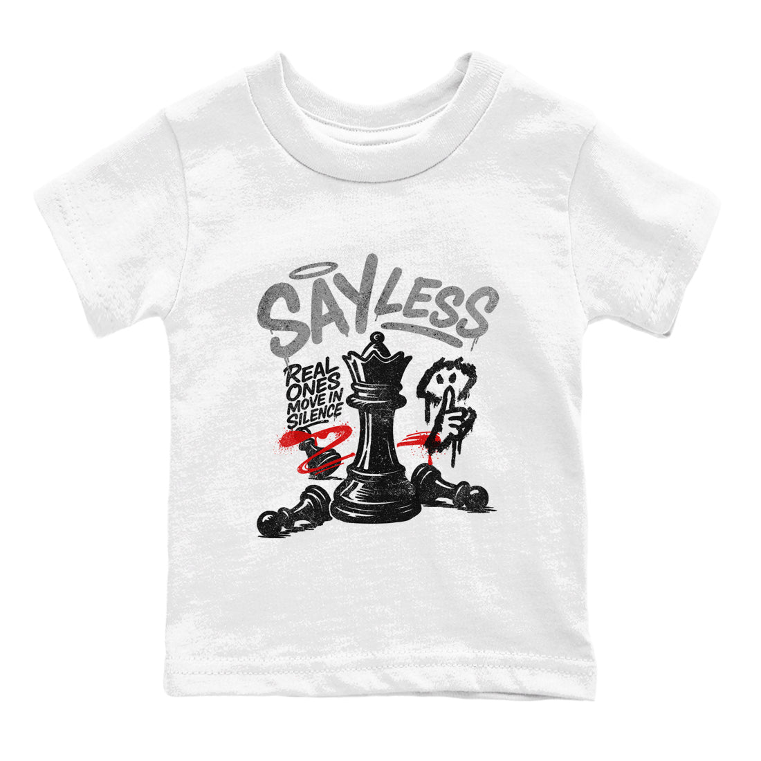 Say Less snkmatch Tees Kids - Air Jordan 4 White Cement
