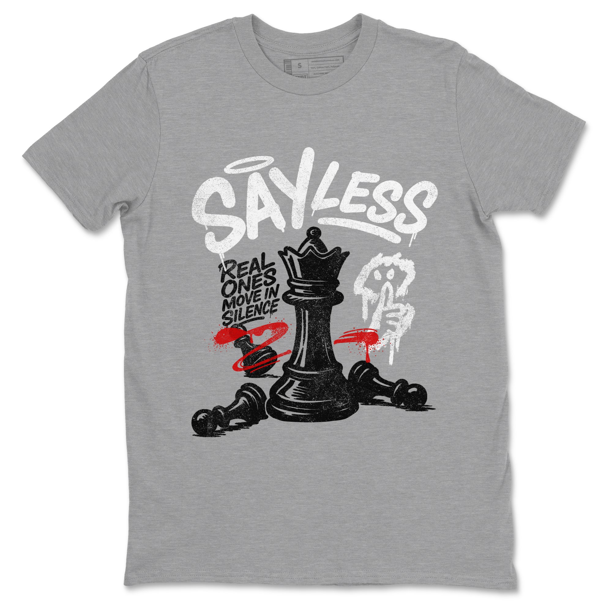 Say Less snkmatch Tees - Air Jordan 4 White Cement