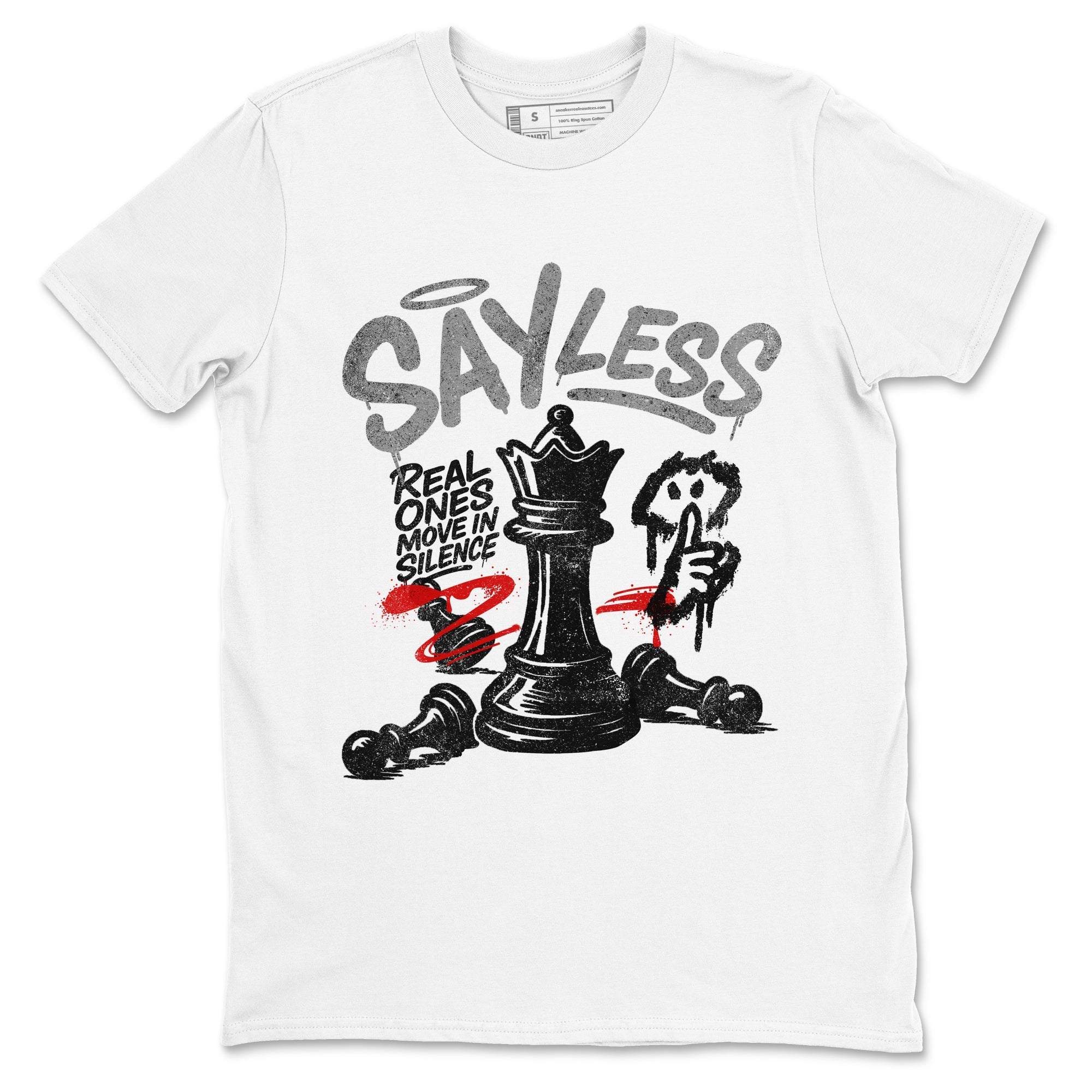 Say Less snkmatch Tees - Air Jordan 4 White Cement