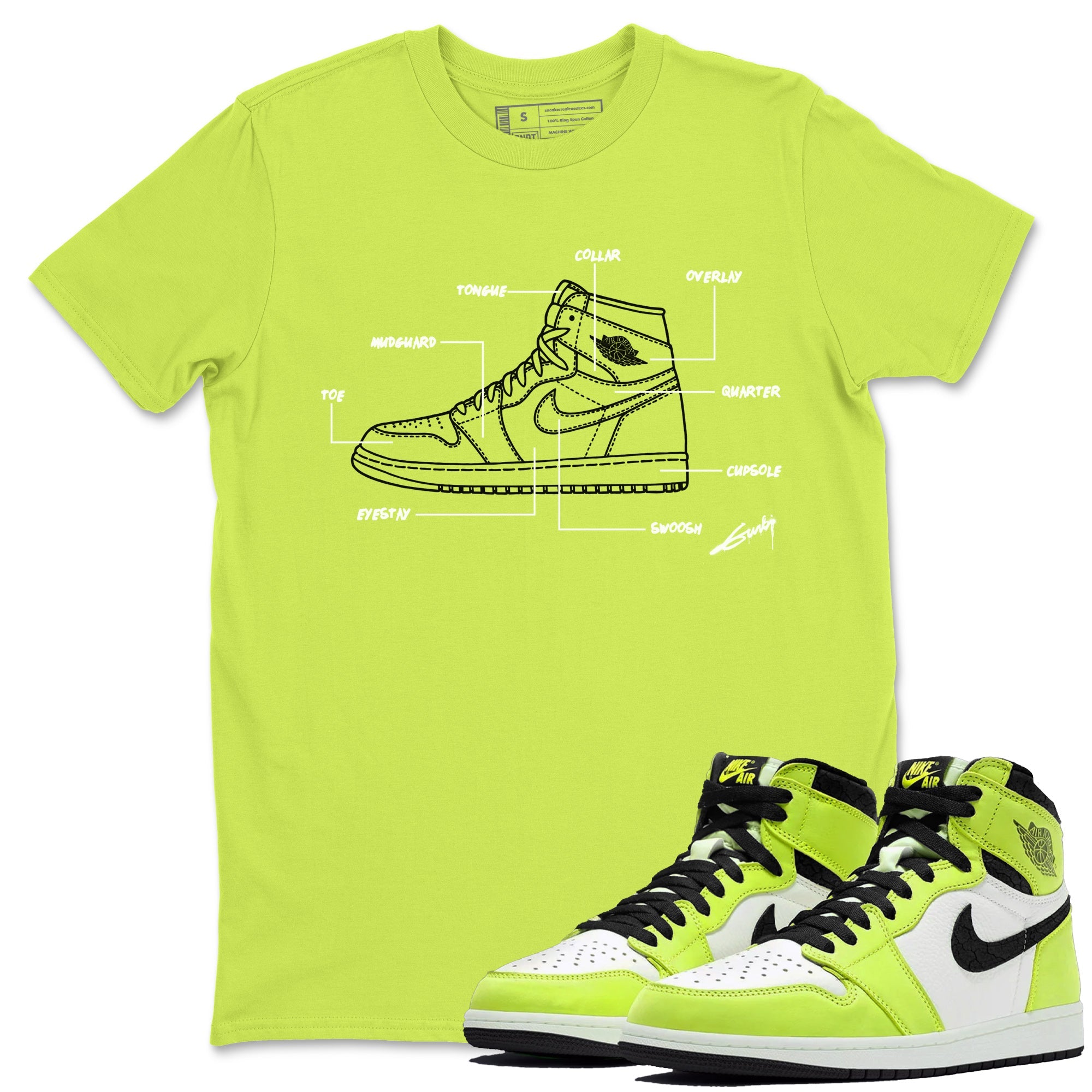 Schematic Unisex Tops - Air Jordan 1 Visionaire