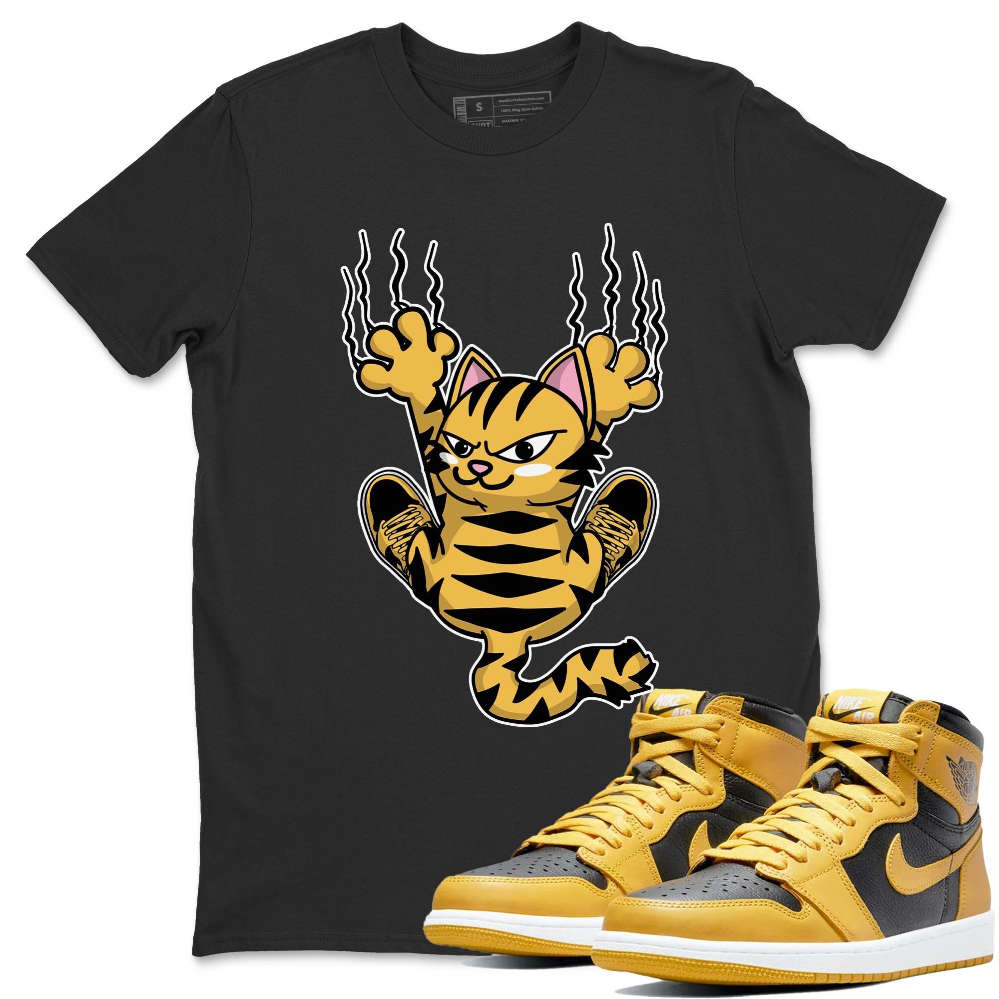 Scratching Cat Unisex Tops - Air Jordan 1 Pollen