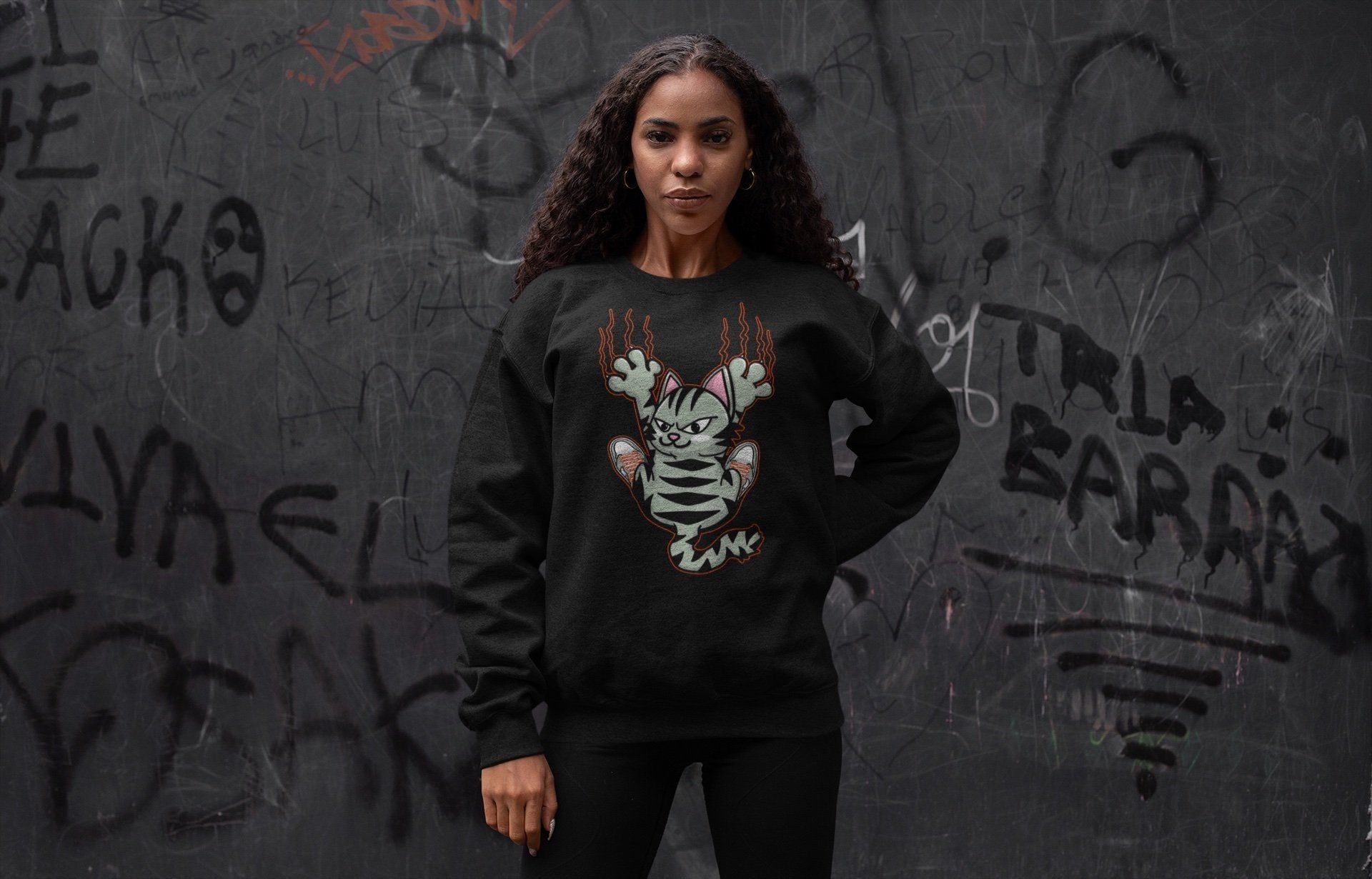 Scratching Cat Unisex Tops - Air Jordan 1 Seafoam